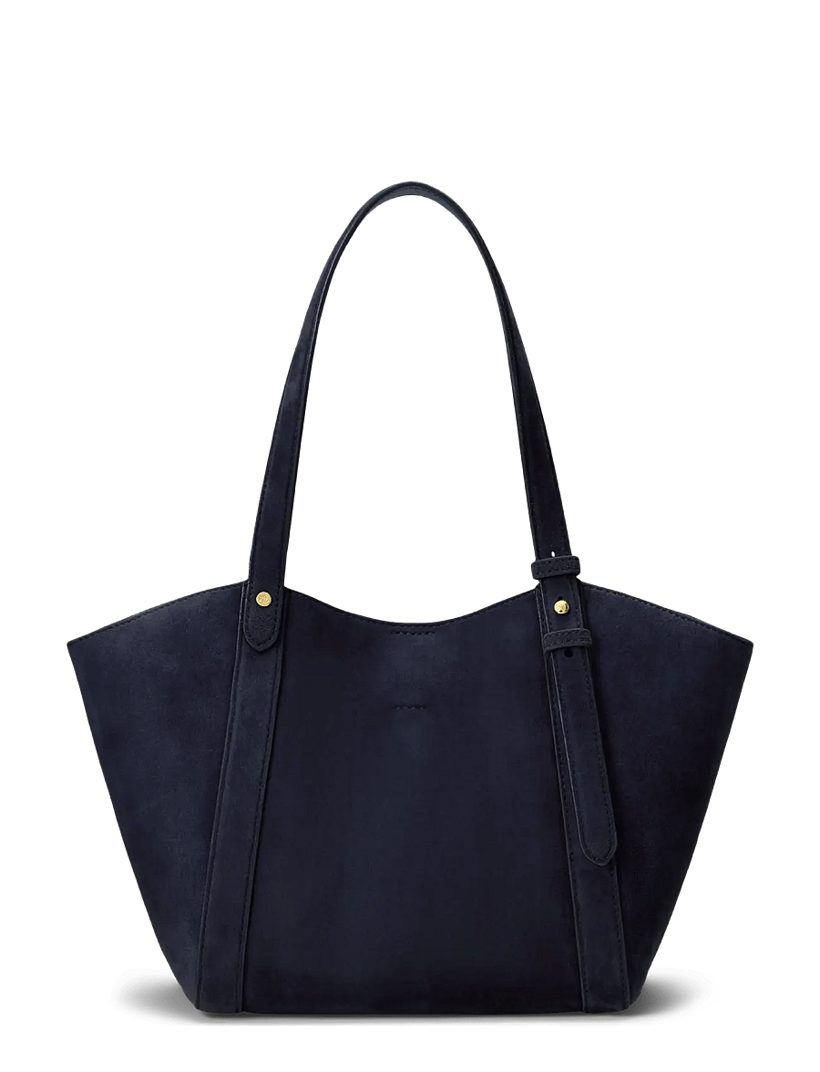 Lauren Ralph Lauren - Sheep-Suede Small Tasha Tote Bag - lauren navy - 1