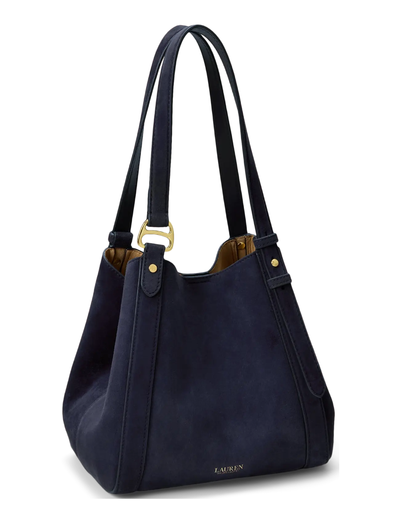 Lauren Ralph Lauren - Sheep-Suede Small Tasha Tote Bag - lauren navy - 2