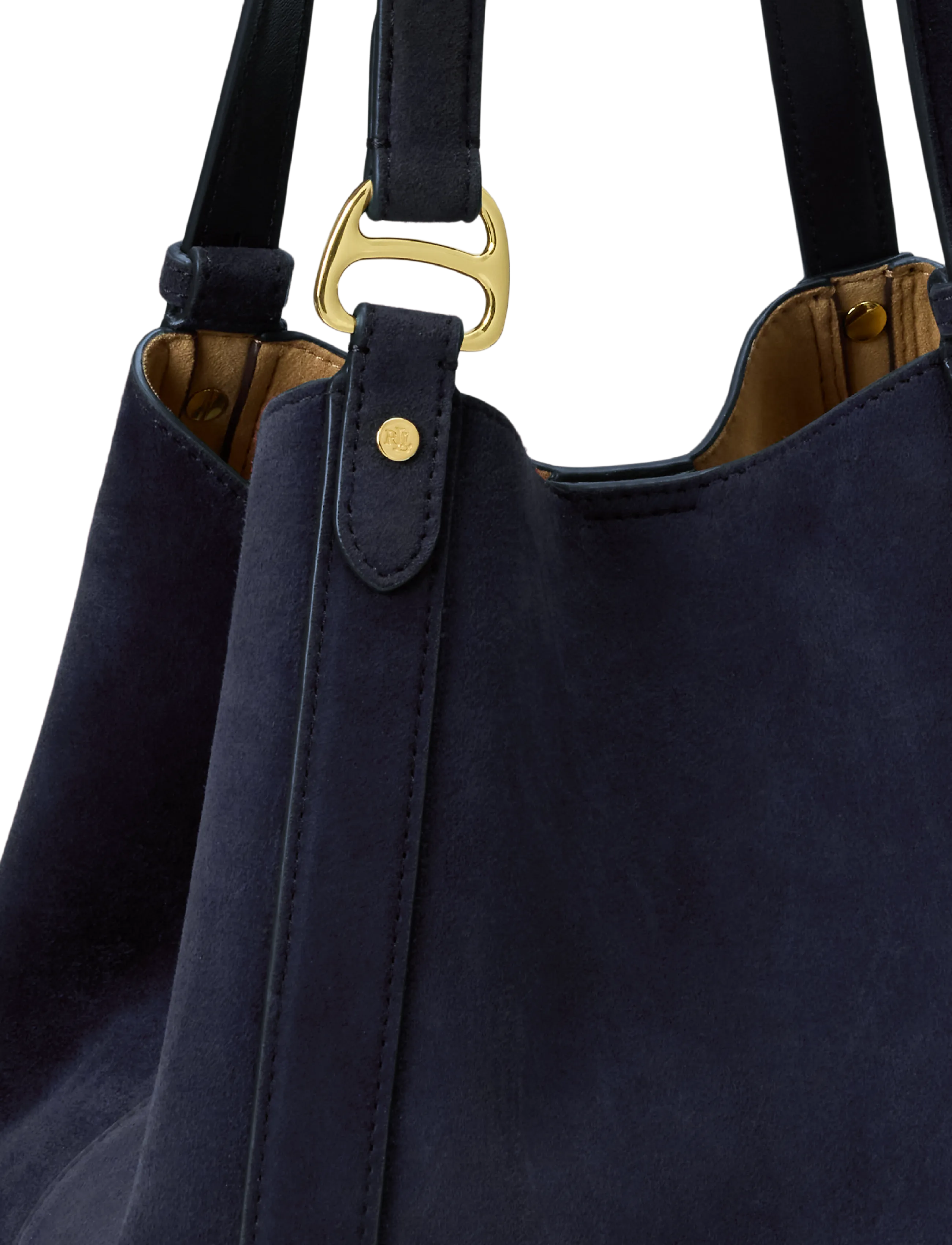 Lauren Ralph Lauren - Sheep-Suede Small Tasha Tote Bag - lauren navy - 4