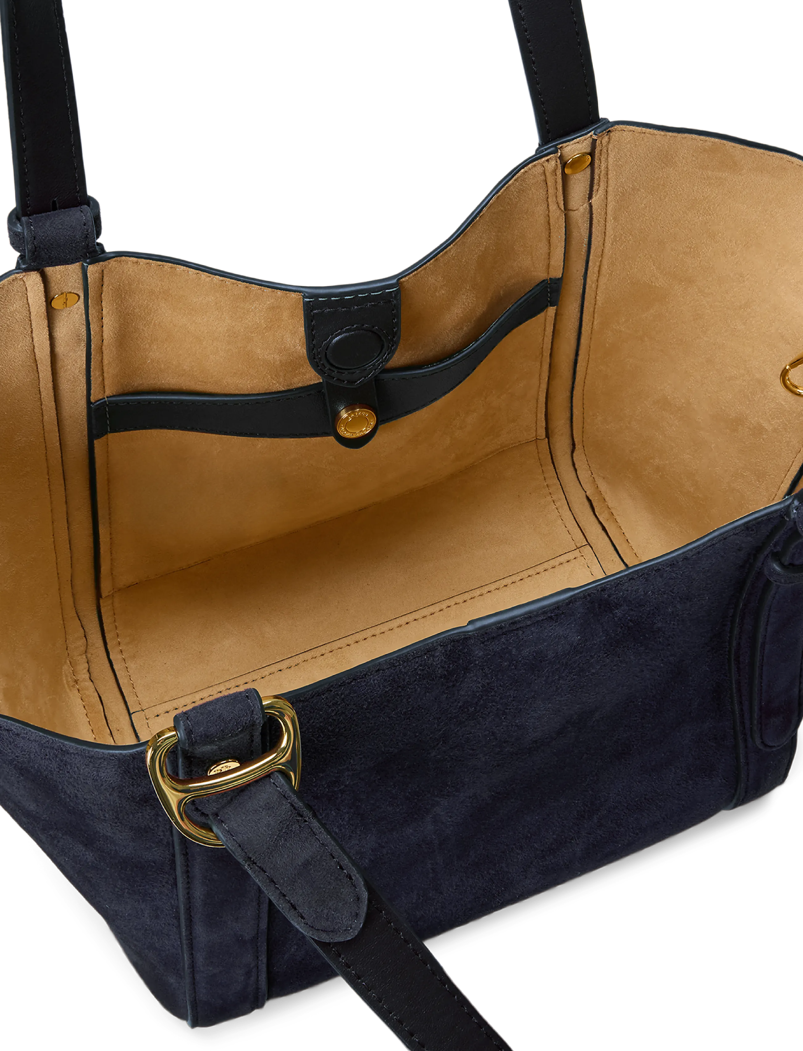 Lauren Ralph Lauren - Sheep-Suede Small Tasha Tote Bag - lauren navy - 5