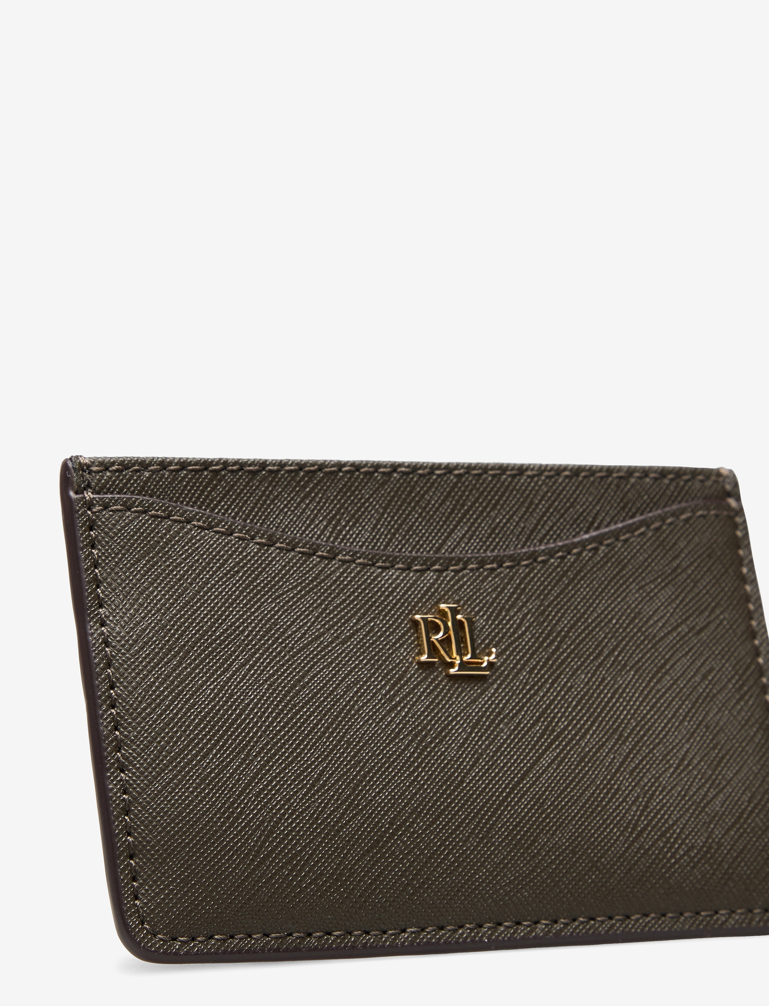 Lauren Ralph Lauren - CROSSHATCH LEATHER-SLIM CARD CS-CCS - deep olive - 3