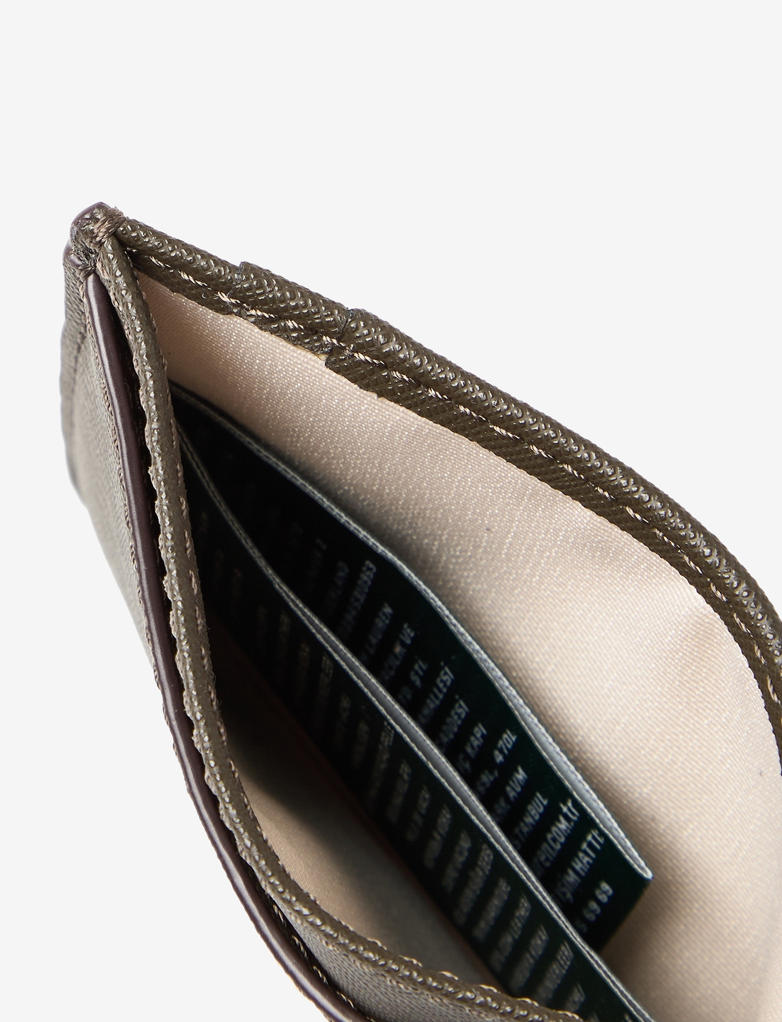 Lauren Ralph Lauren - CROSSHATCH LEATHER-SLIM CARD CS-CCS - deep olive - 4