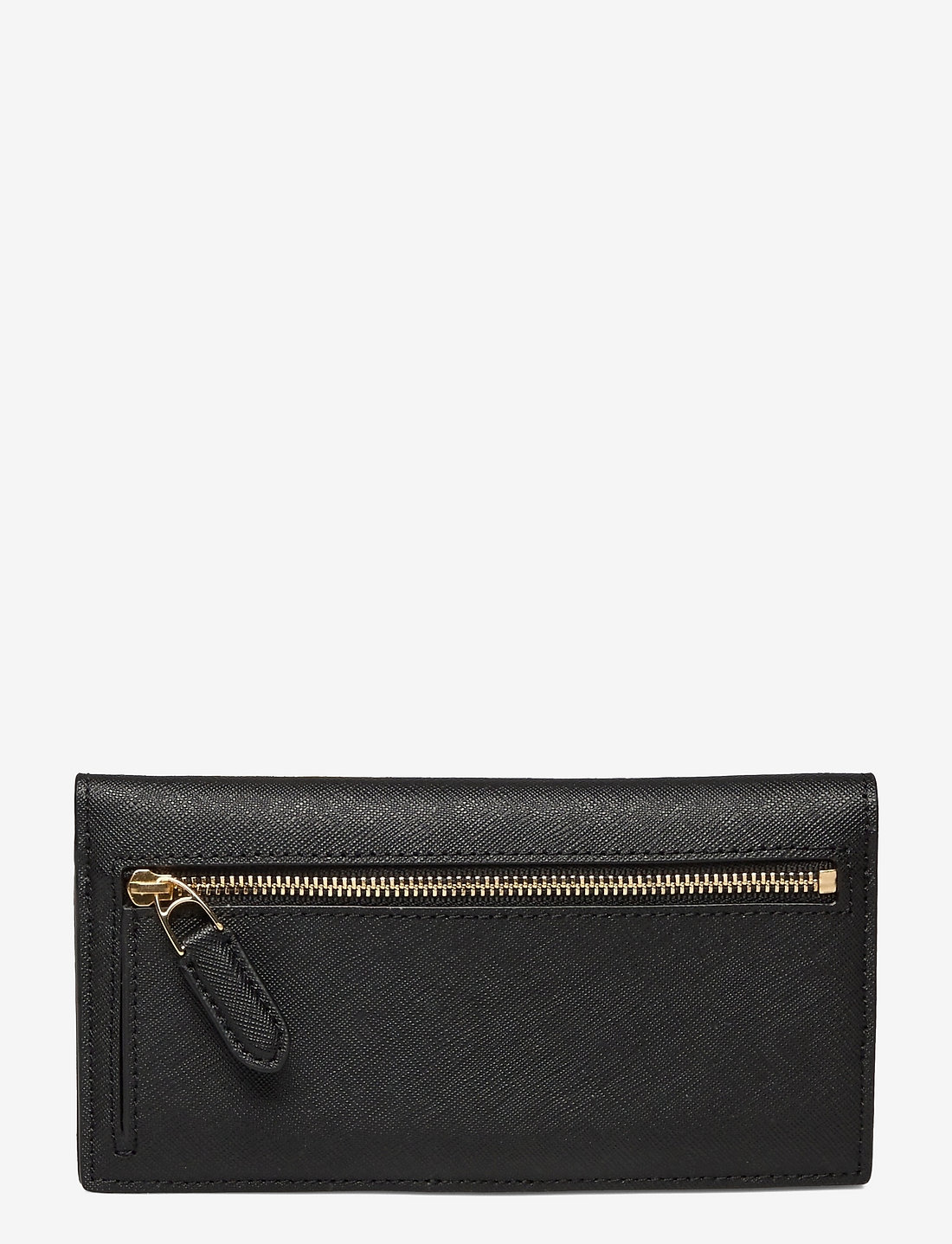 Lauren Ralph Lauren - Crosshatch Leather Slim Wallet - portemonnaies - black - 1