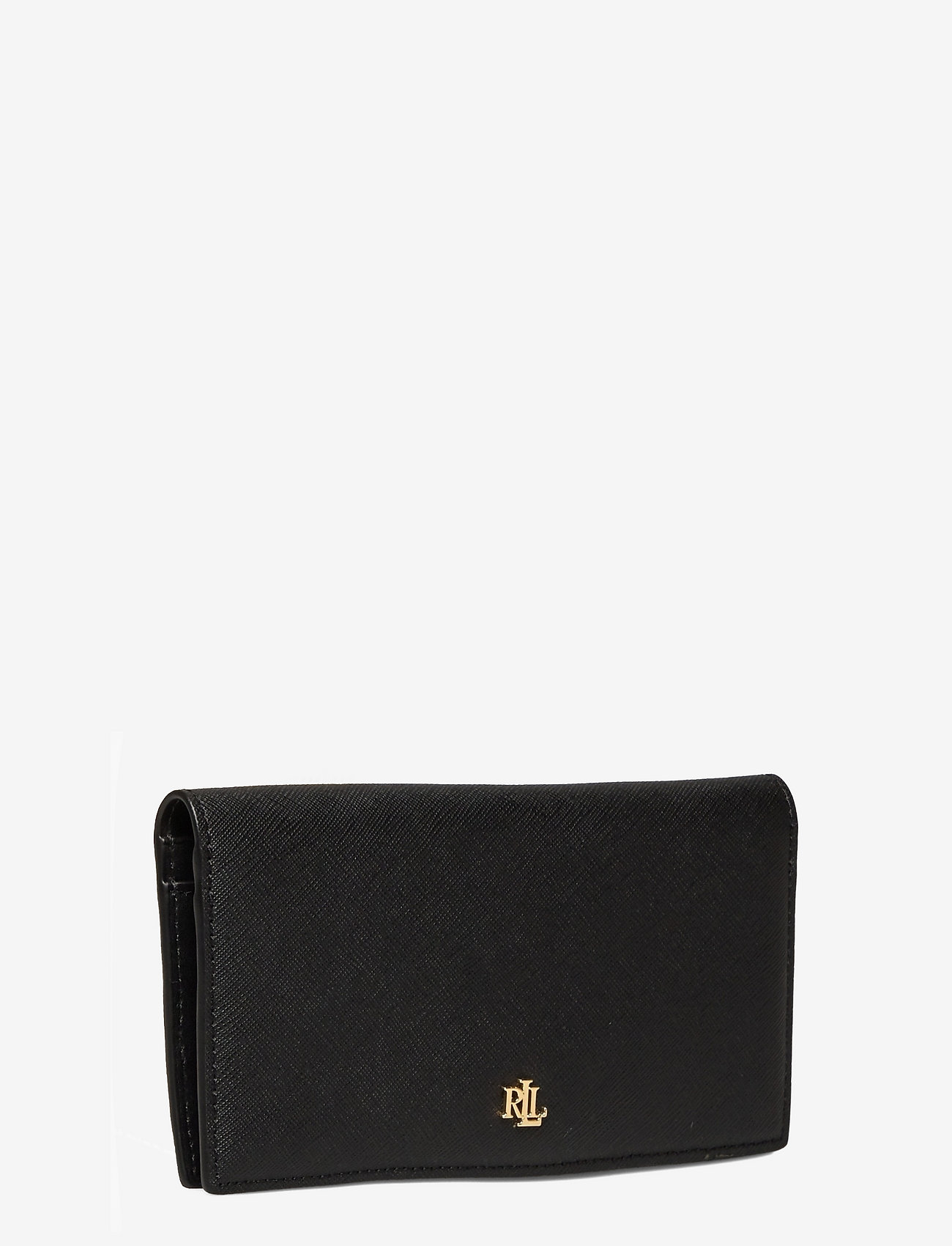Lauren Ralph Lauren - Crosshatch Leather Slim Wallet - portemonnaies - black - 2