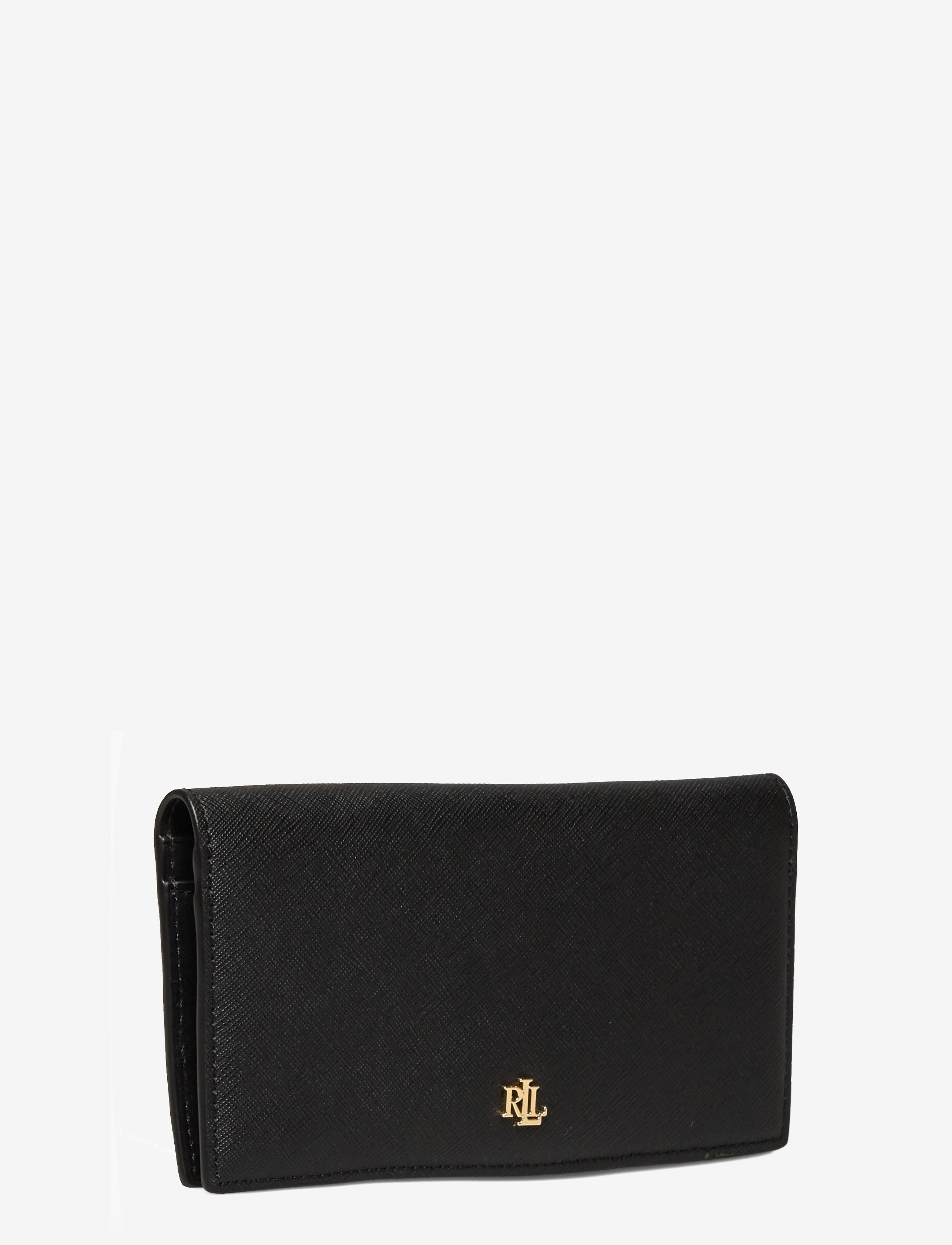 Lauren Ralph Lauren - CROSSHATCH LEATHER-SLIM WALLET-WLT- - portemonnaies - black - 2