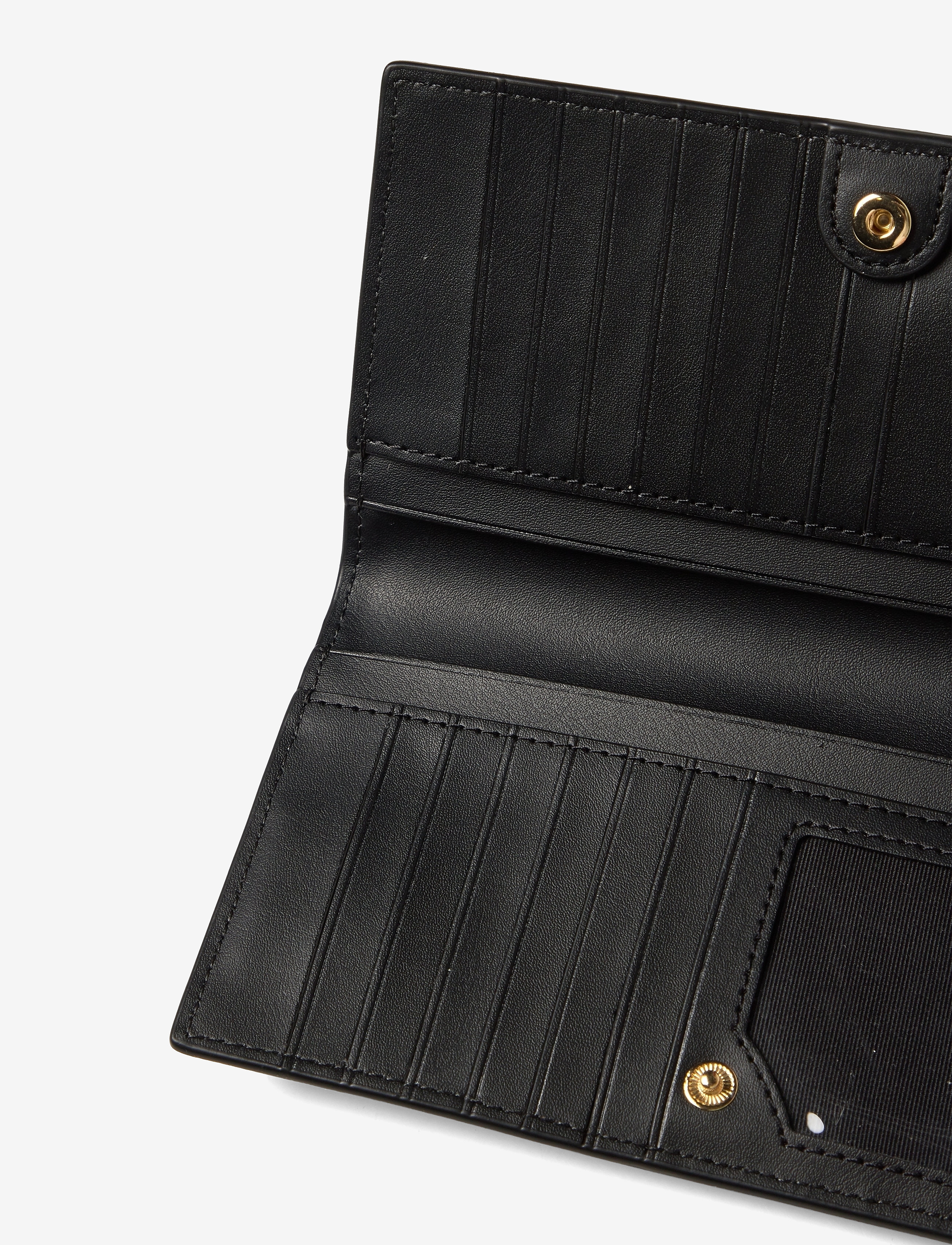 Lauren Ralph Lauren - CROSSHATCH LEATHER-SLIM WALLET-WLT- - portemonnaies - black - 3
