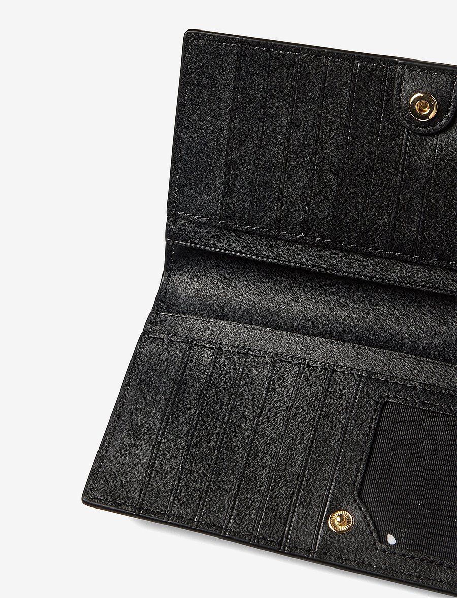 Lauren Ralph Lauren - CROSSHATCH LEATHER-SLIM WALLET-WLT- - portemonnaies - black - 3