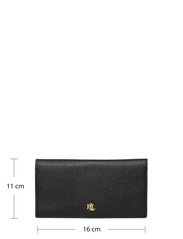 Lauren Ralph Lauren - Saffiano Slim Leather Wallet - rahakotid - black - 4