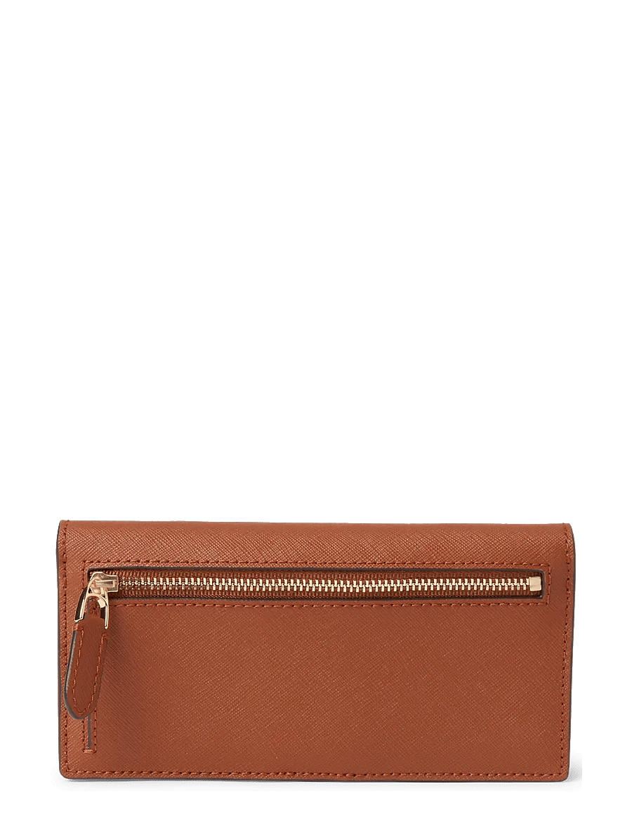Lauren Ralph Lauren - CROSSHATCH LEATHER-SLIM WALLET-WLT- - punge - lauren tan - 1