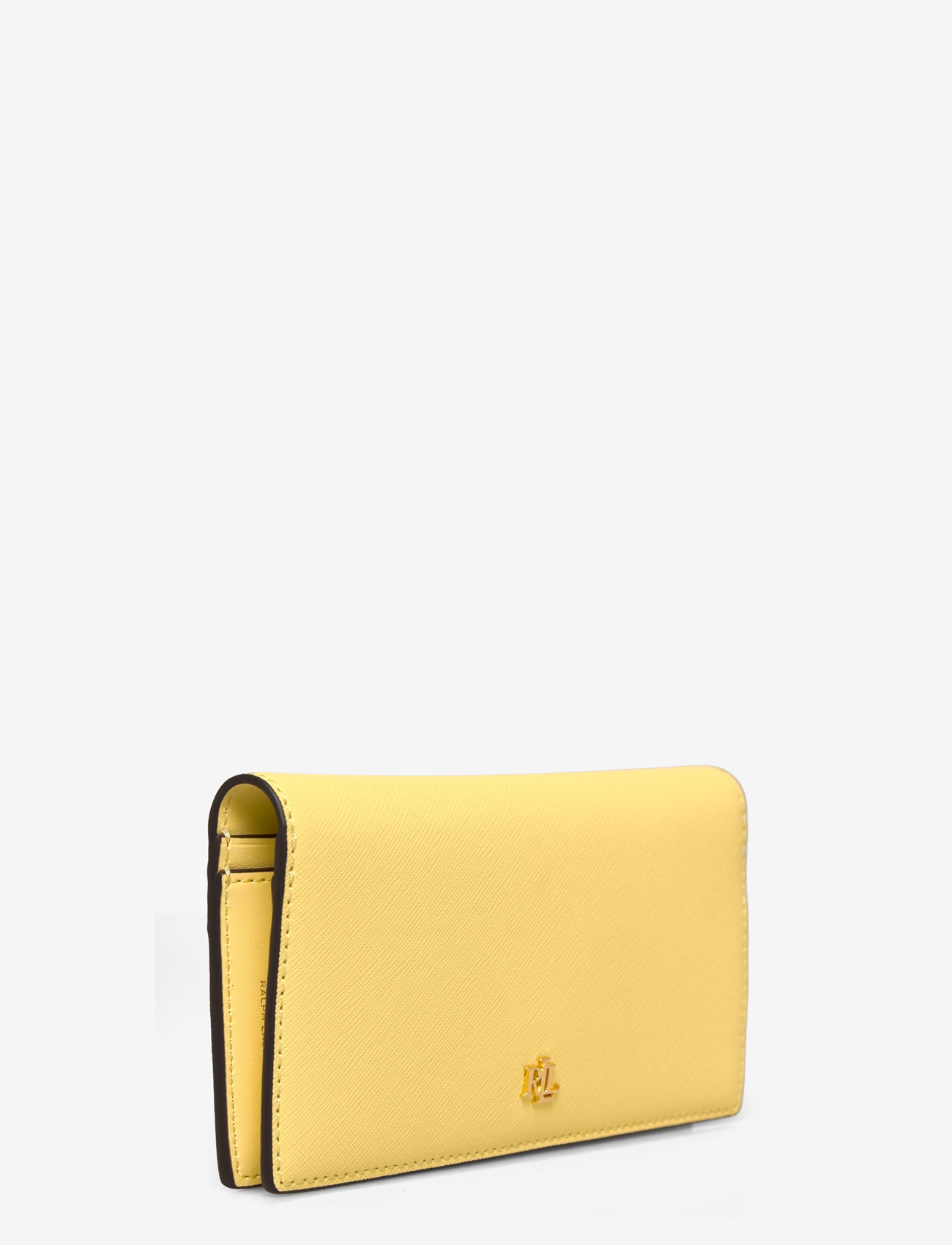 Lauren Ralph Lauren - Crosshatch Leather Slim Wallet - portfele - lemon sorbet - 2