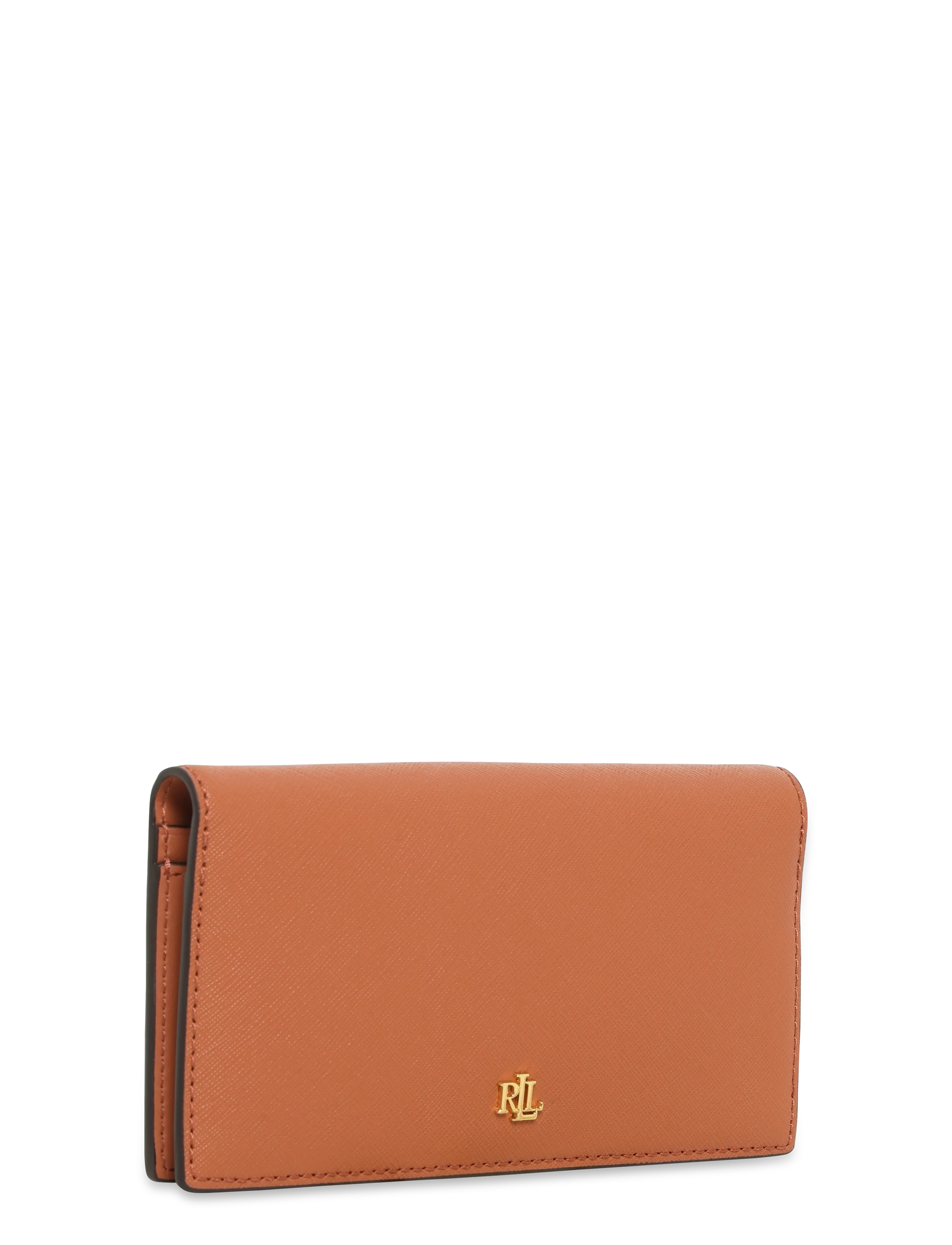 Lauren Ralph Lauren - Crosshatch Leather Slim Wallet - punge - red terracotta - 2