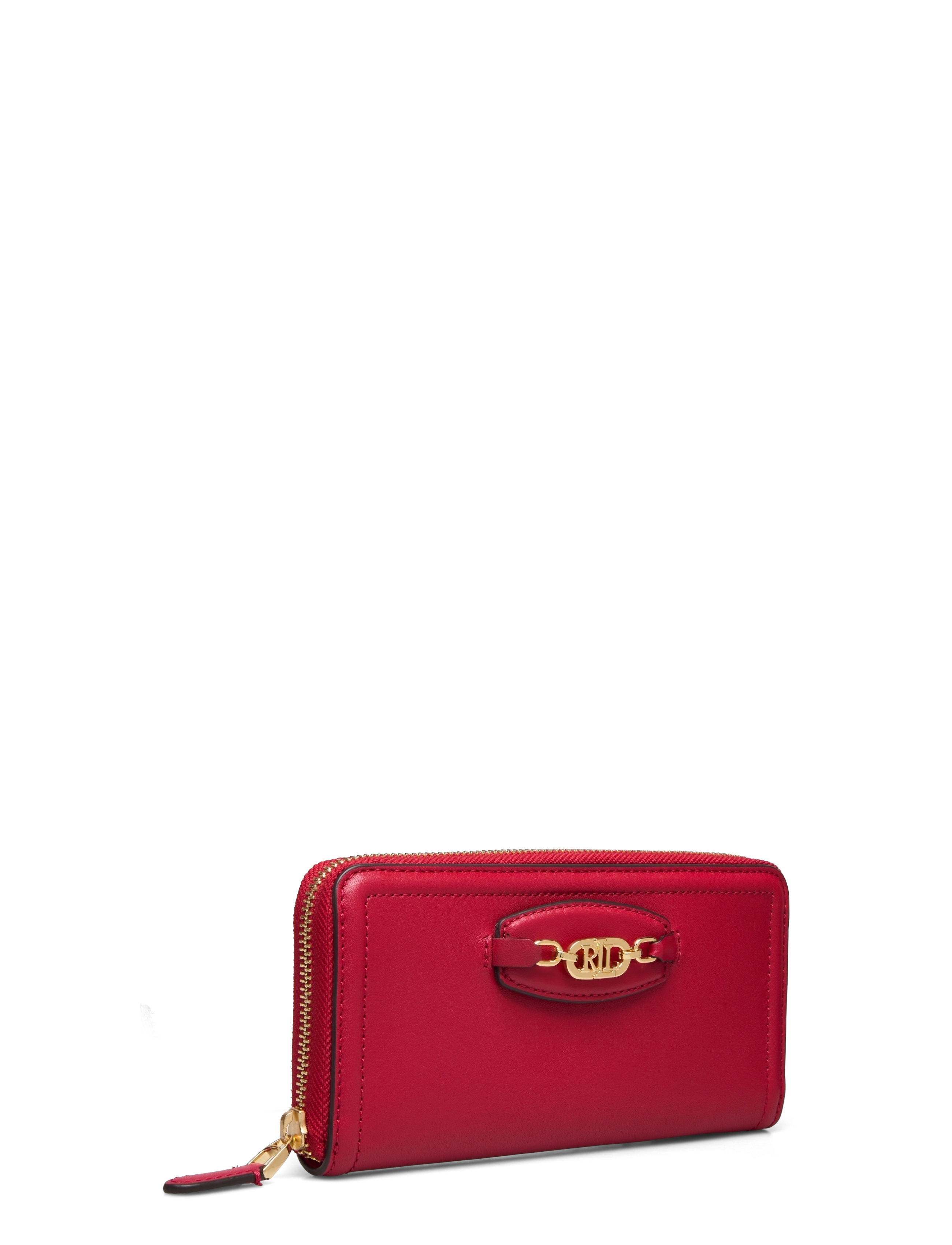 Lauren Ralph Lauren - NATURAL SMTH LEATHR-OVL ZIP CONT-WL - rl2000 red - 2