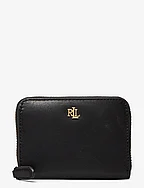 Leather Continental Wallet - BLACK