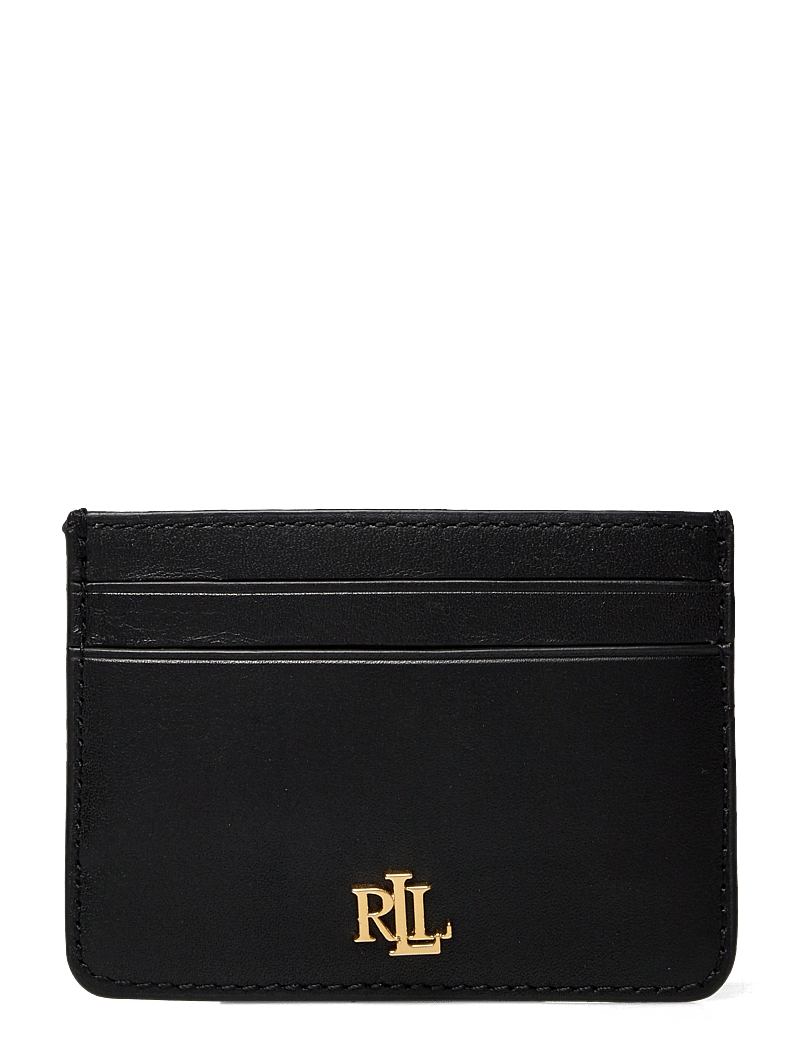 Lauren Ralph Lauren - Leather Card Case - portemonnaies - black - 0
