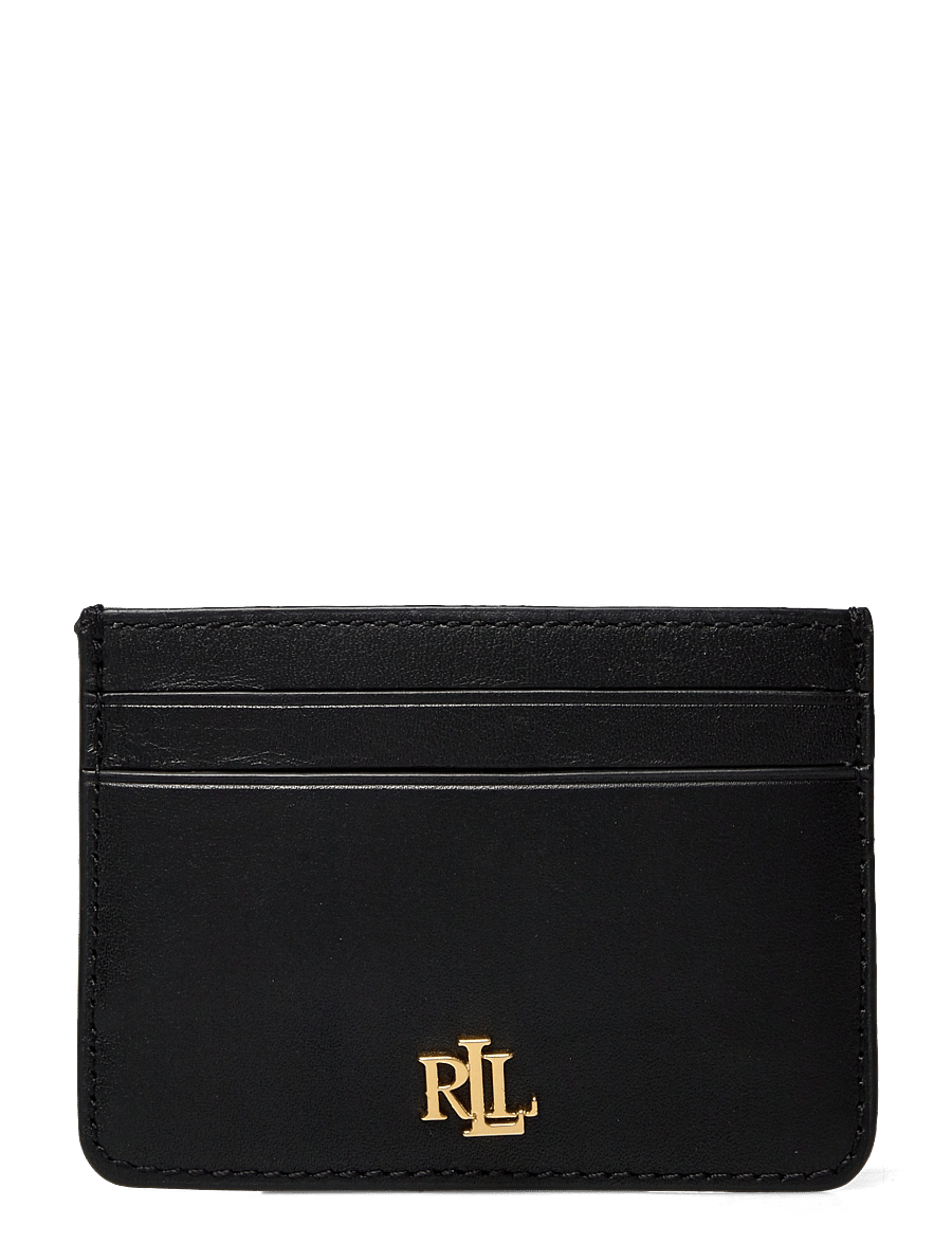 Lauren Ralph Lauren - Leather Card Case - portefeuilles - black - 0