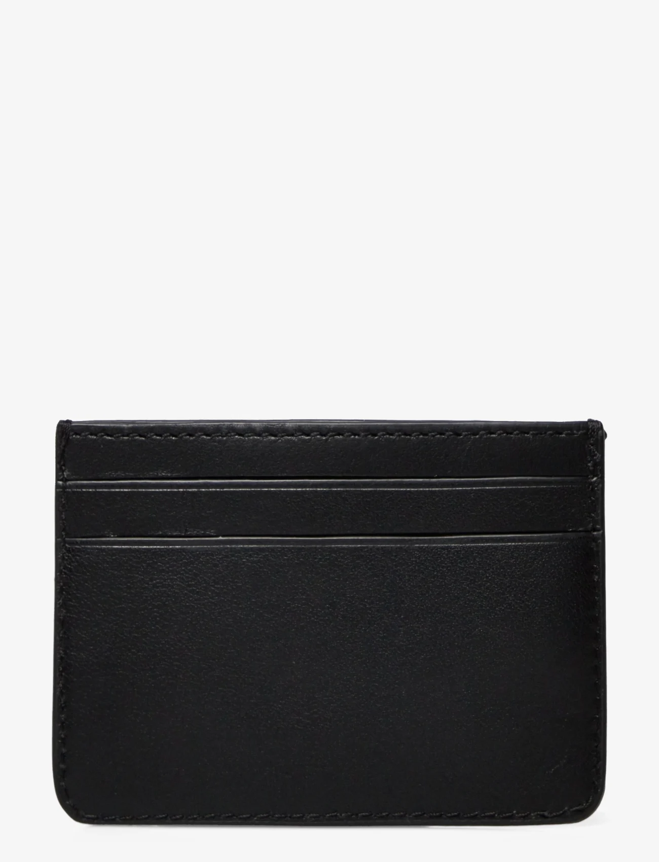 Lauren Ralph Lauren - Leather Card Case - kortelių dėklai - black - 1