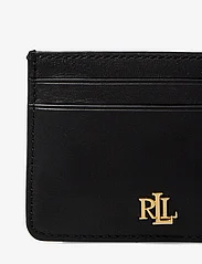 Lauren Ralph Lauren - Leather Card Case - kortelių dėklai - black - 3