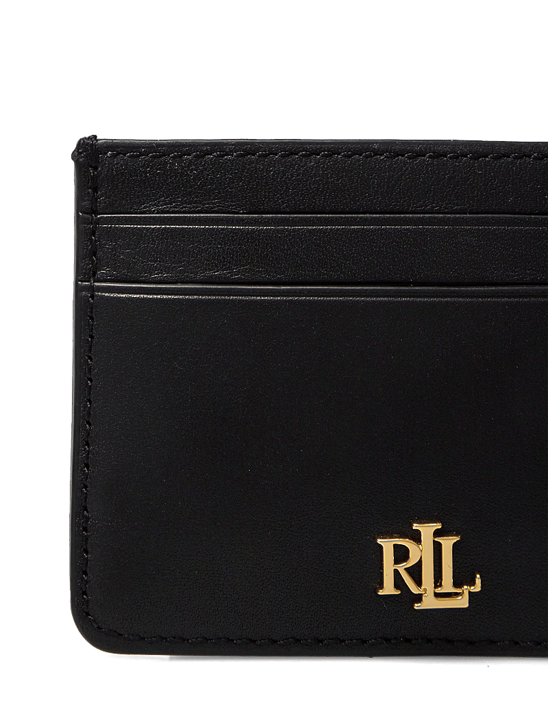 Lauren Ralph Lauren - Leather Card Case - portemonnaies - black - 3