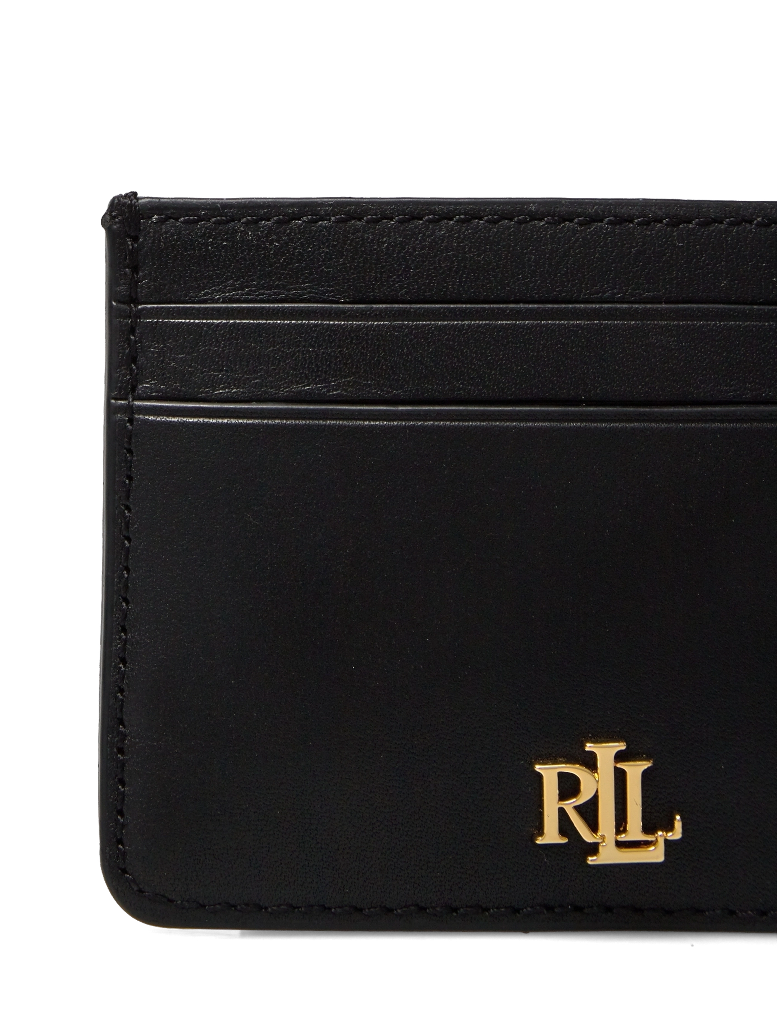 Lauren Ralph Lauren - Leather Card Case - portefeuilles - black - 3