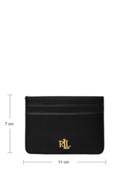 Lauren Ralph Lauren - Leather Card Case - kortelių dėklai - black - 4