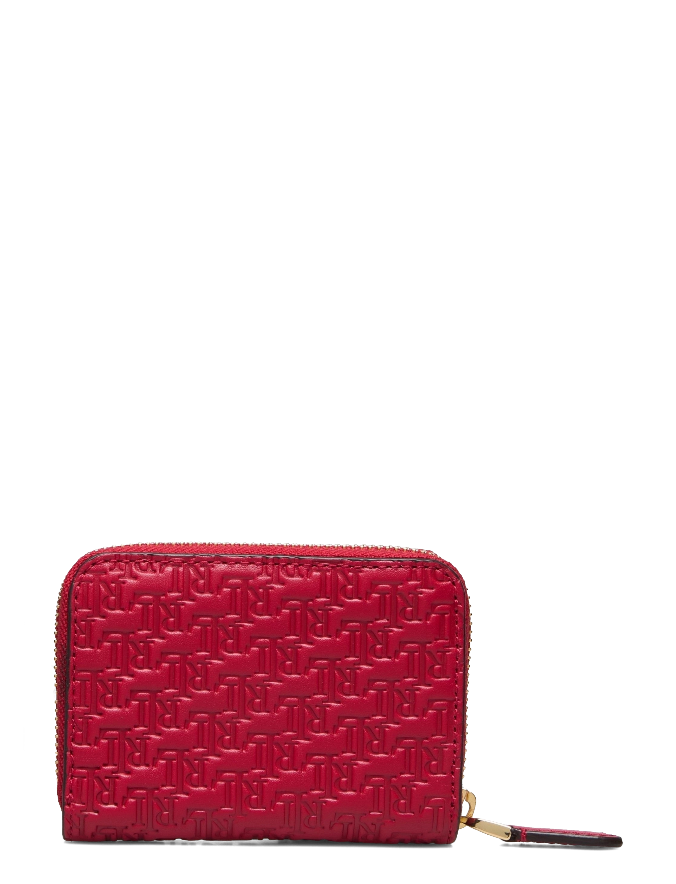 Lauren Ralph Lauren - Debossed Leather Zip Wallet - rl2000 red - 1