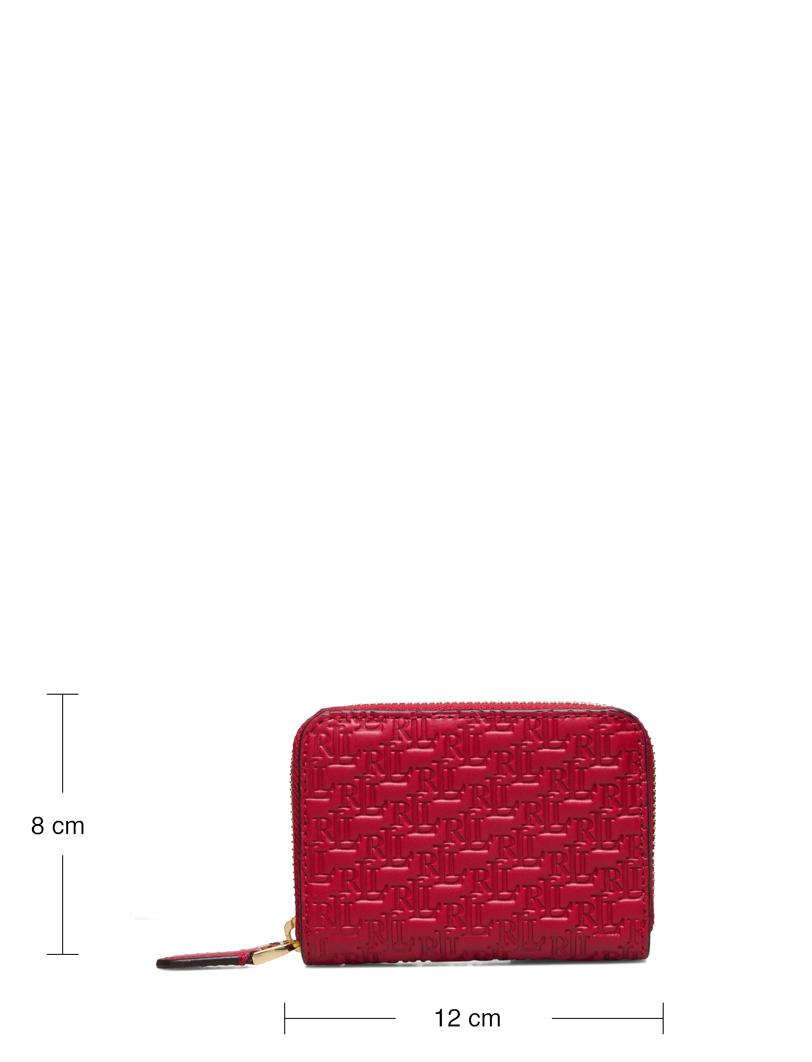 Lauren Ralph Lauren - Debossed Leather Zip Wallet - rl2000 red - 4