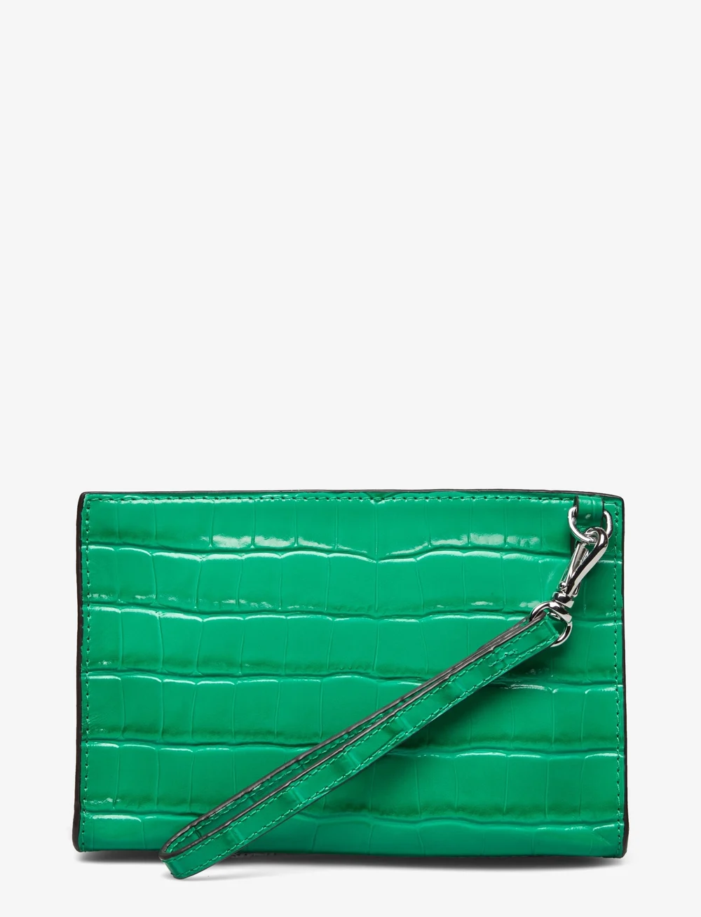 Lauren Ralph Lauren Crocodile embossed Leather Small Pouch Card