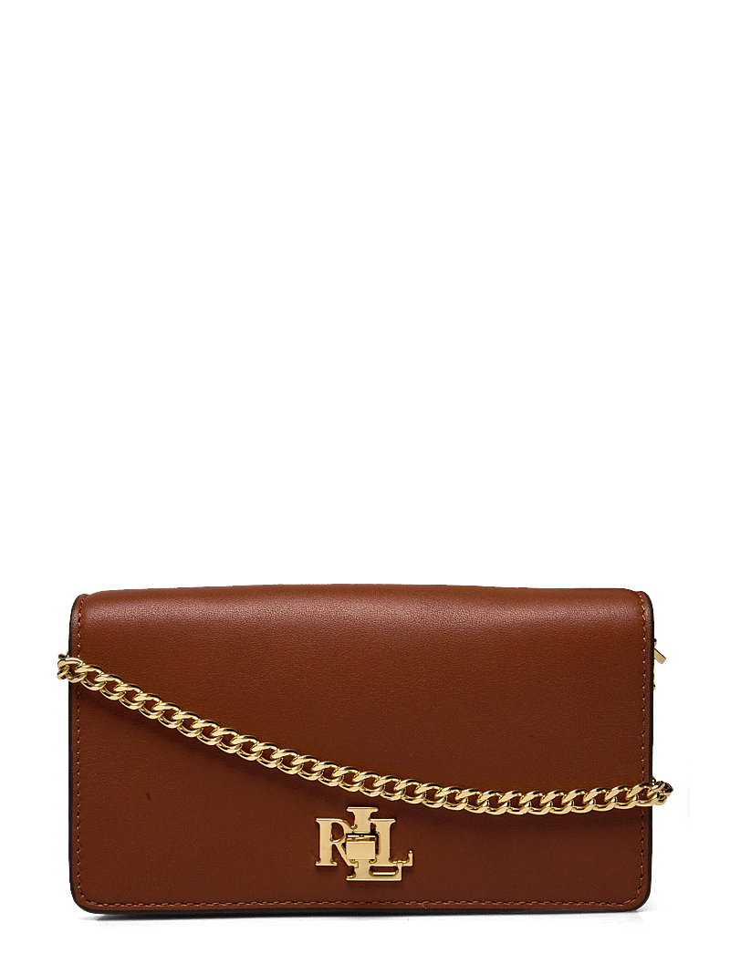 Lauren Ralph Lauren - Leather Crossbody Turn-Lock Tech Case - crossbody bags - lauren tan - 0