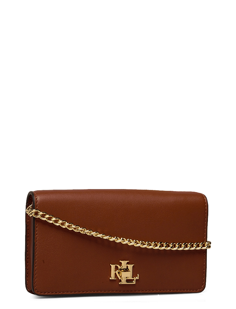 Lauren Ralph Lauren - Leather Crossbody Turn-Lock Tech Case - crossbody bags - lauren tan - 2