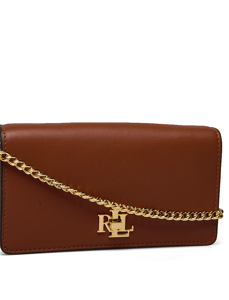 Lauren Ralph Lauren - Leather Crossbody Turn-Lock Tech Case - crossbody bags - lauren tan - 3