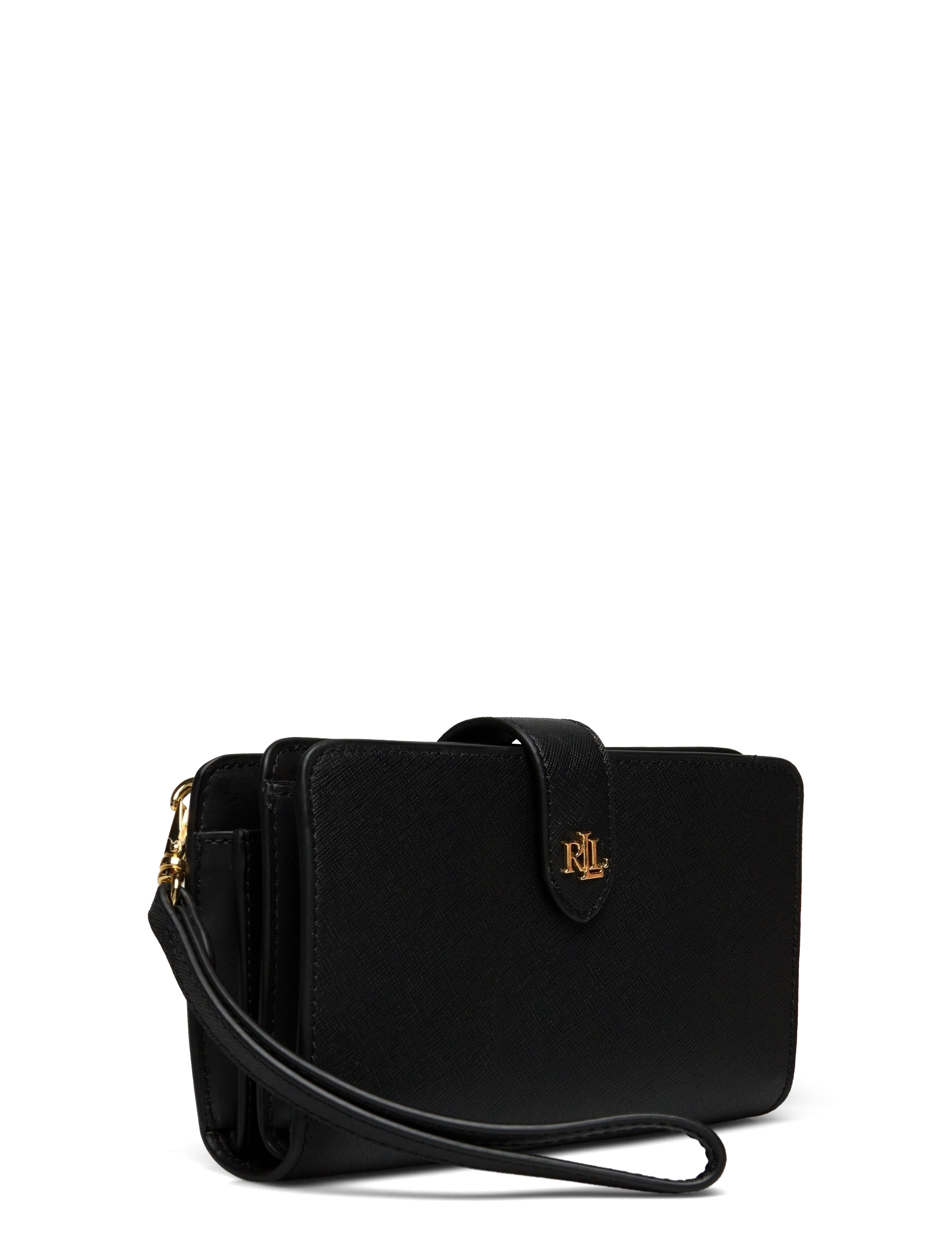 Lauren Ralph Lauren - Crosshatch Leather Tech Wristlet - black - 3