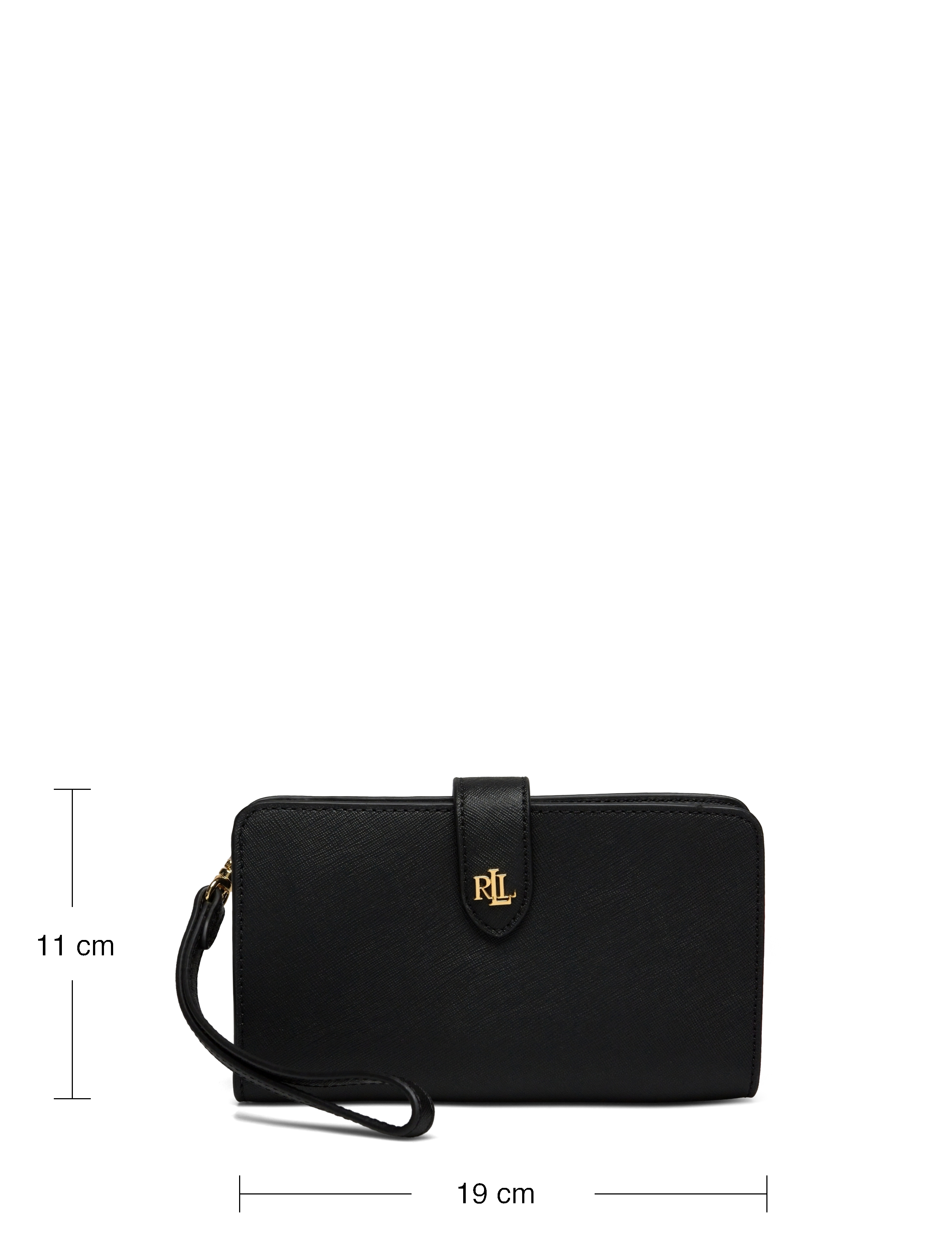 Lauren Ralph Lauren - Crosshatch Leather Tech Wristlet - black - 5