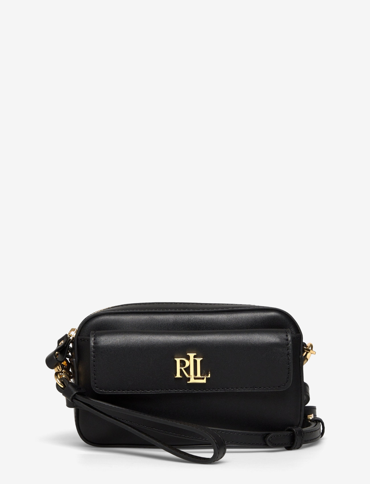 Lauren Ralph Lauren - Leather Small Marcy Convertible Pouch - black - 0