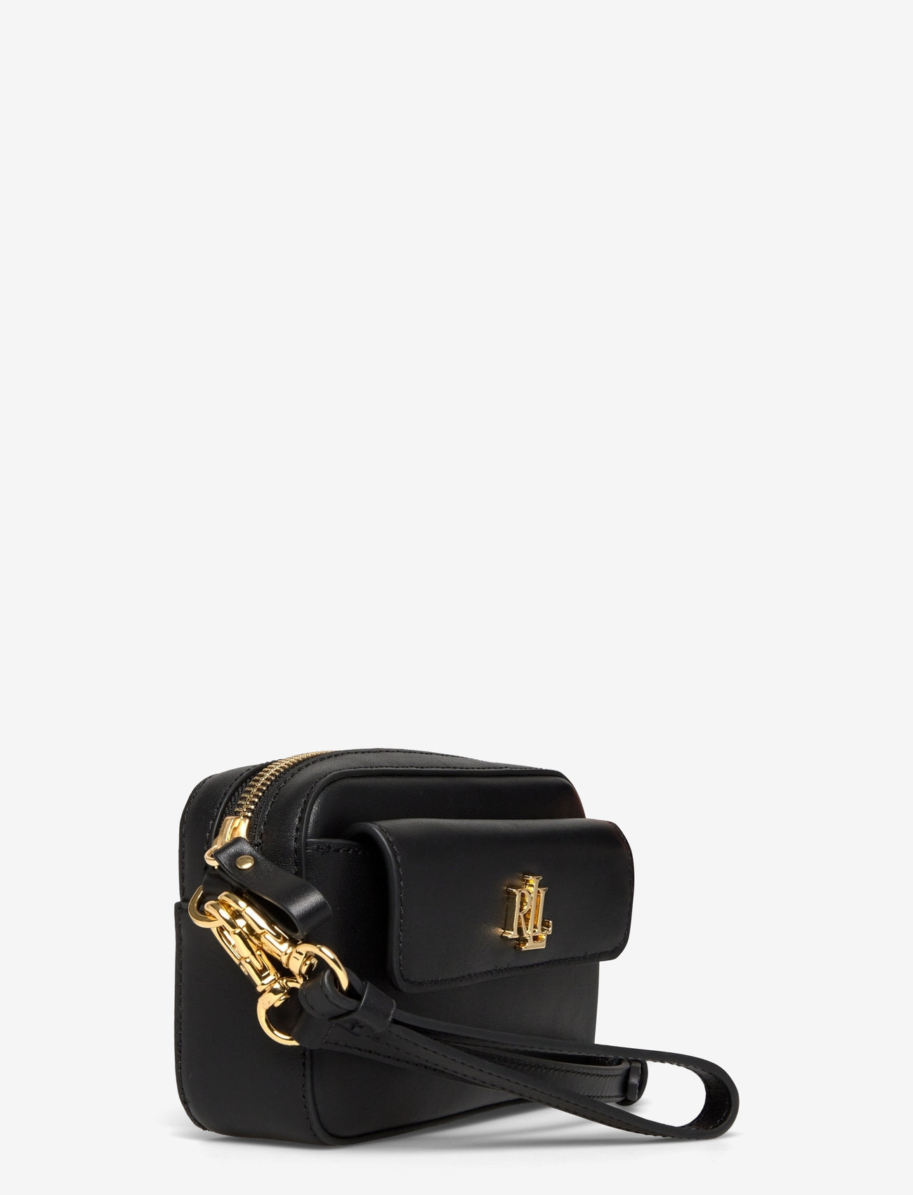 Lauren Ralph Lauren - Leather Small Marcy Convertible Pouch - black - 2