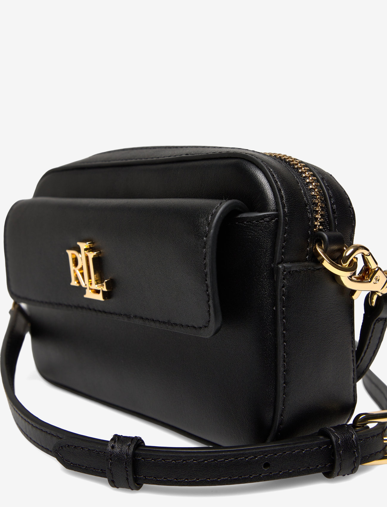 Lauren Ralph Lauren - Leather Small Marcy Convertible Pouch - black - 3