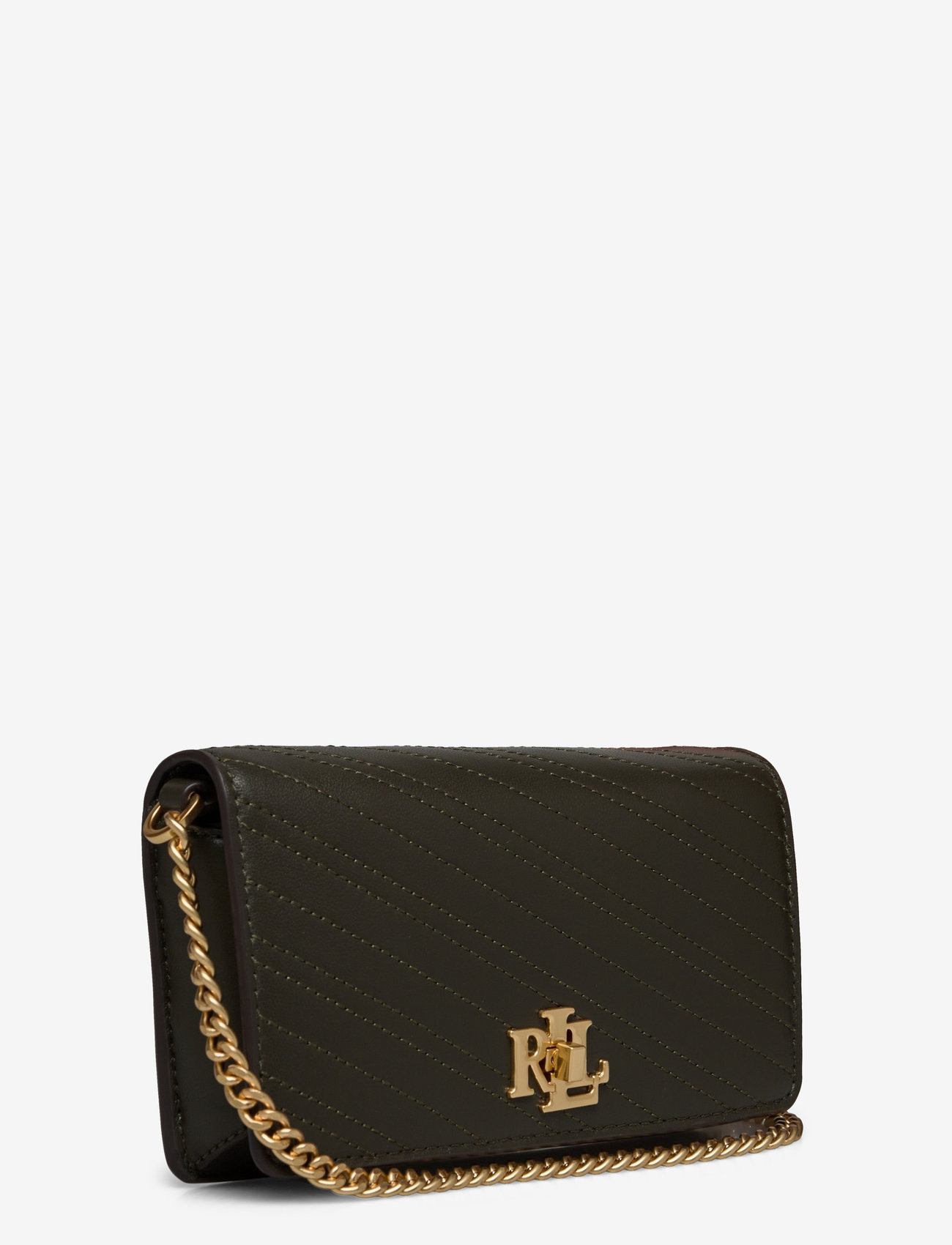 Lauren Ralph Lauren - Stitched Crossbody Turn-Lock Tech Case - dark olive/dark o - 2