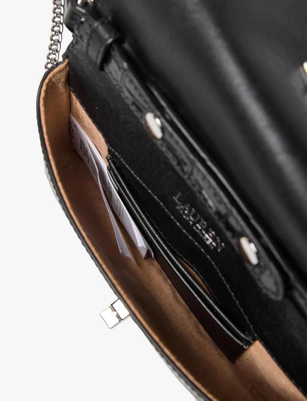 Lauren Ralph Lauren - Embossed Crossbody Turn-Lock Tech Case - crossbody kotid - black - 4