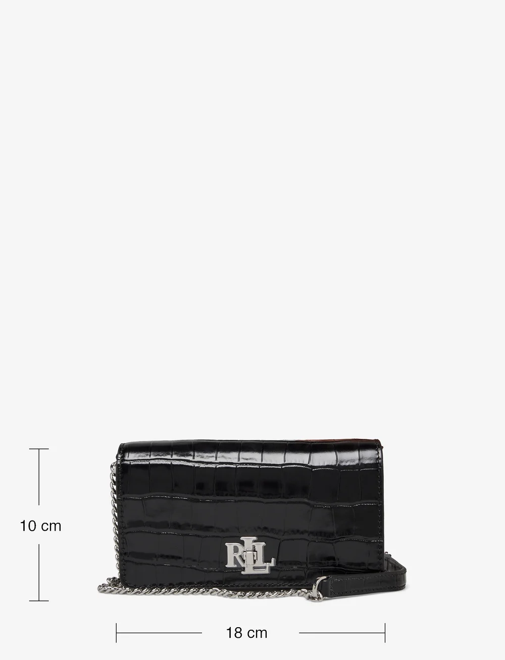 Lauren Ralph Lauren - Embossed Crossbody Turn-Lock Tech Case - crossbody kotid - black - 5