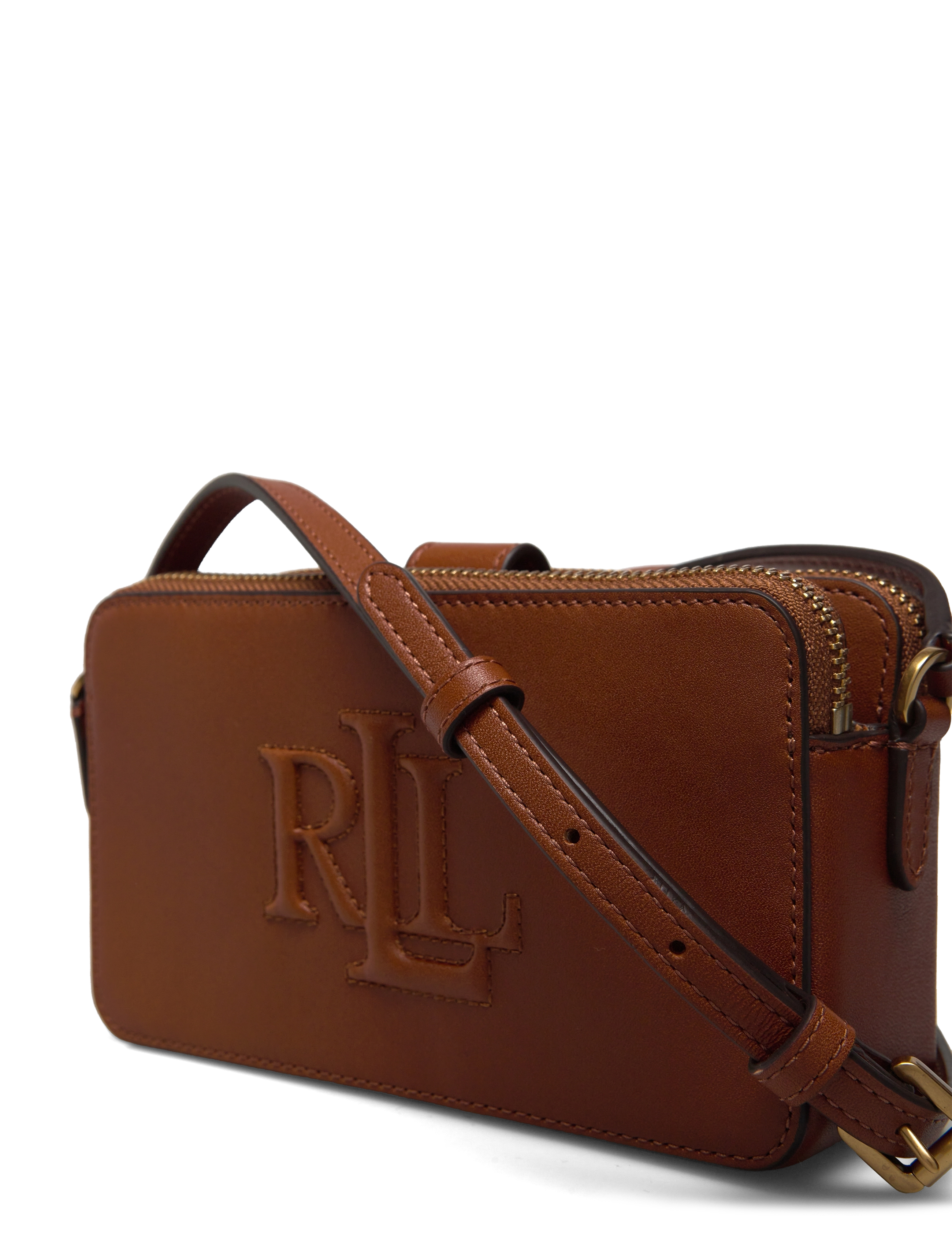 Lauren Ralph Lauren - Leather Medium Witley Crossbody Wallet - lauren tan - 3