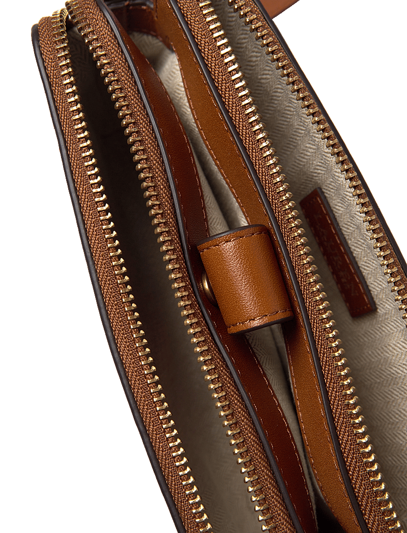 Lauren Ralph Lauren - Leather Medium Witley Crossbody Wallet - crossbody bags - lauren tan - 4