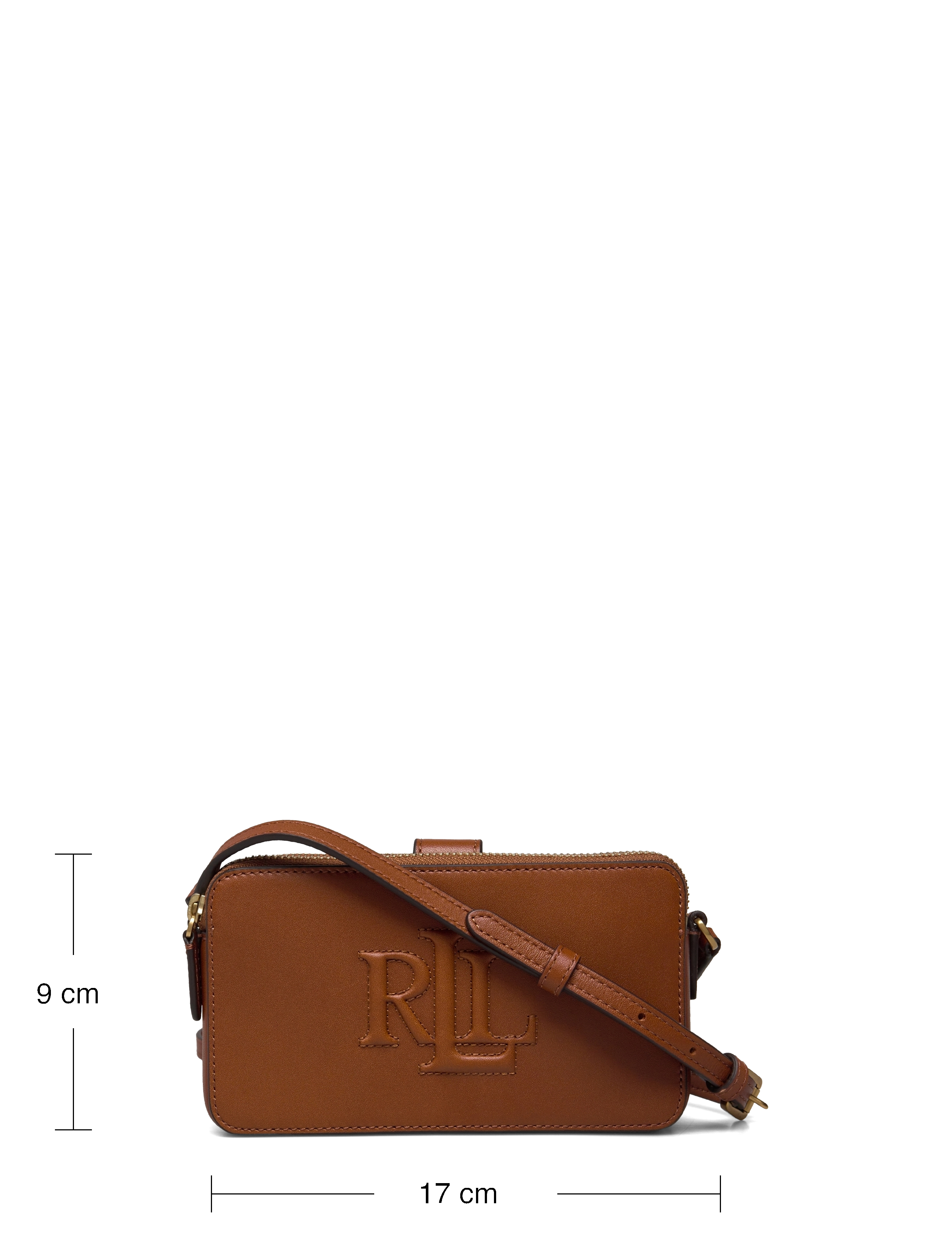 Lauren Ralph Lauren - Leather Medium Witley Crossbody Wallet - lauren tan - 5