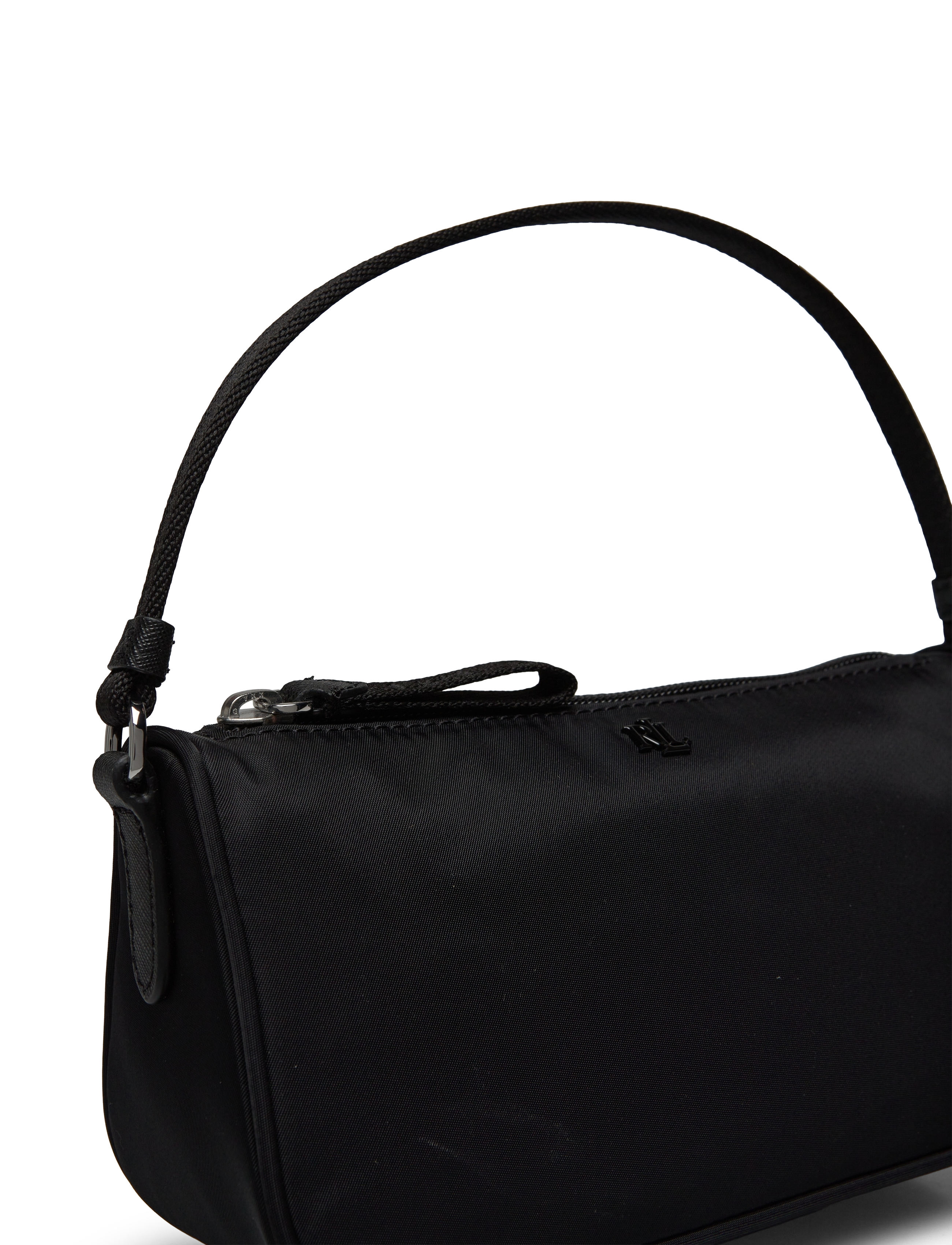 Lauren Ralph Lauren - Medium Nylon Top-Handle Pouch - black/black - 3
