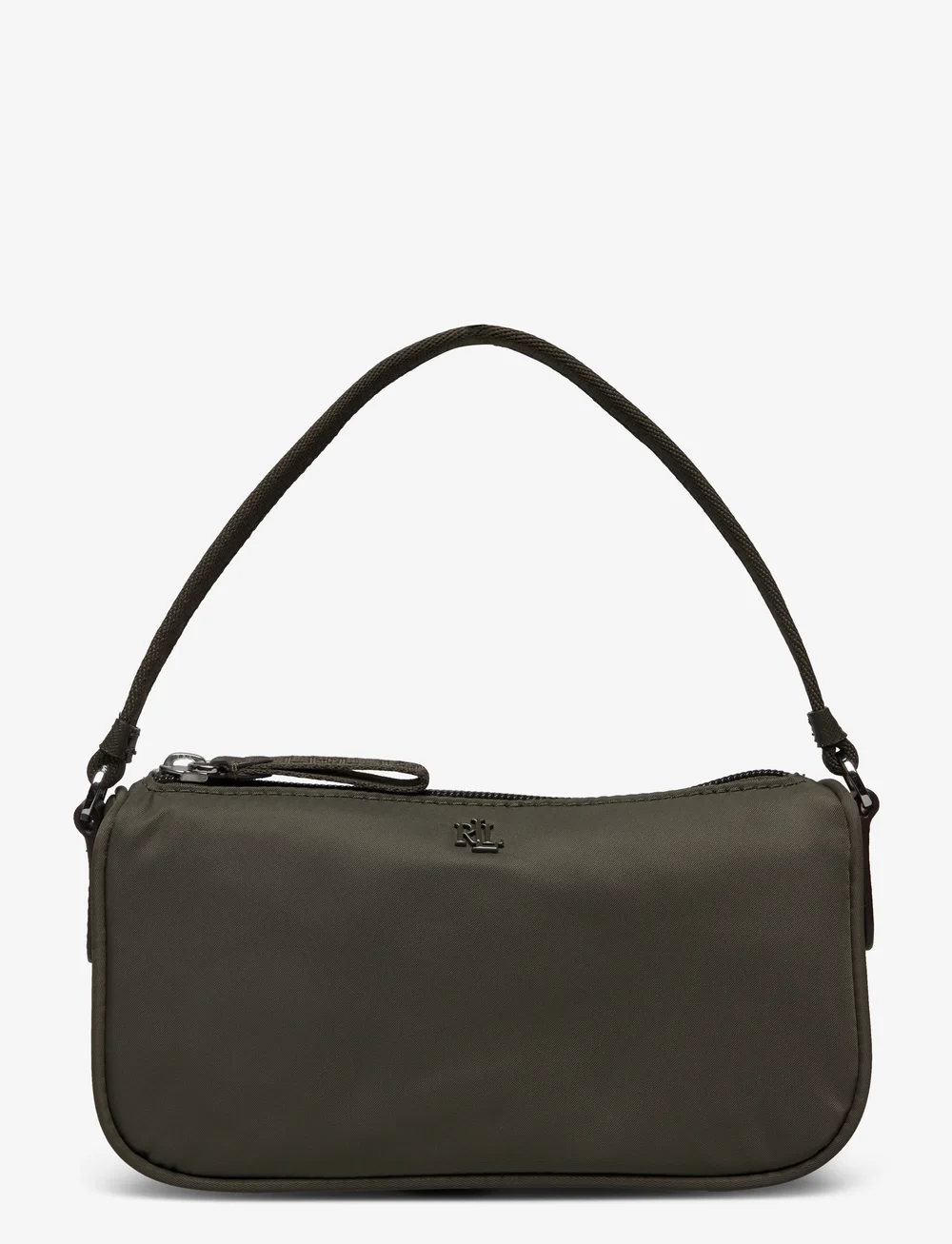 Lauren Ralph Lauren - Medium Nylon Top-Handle Pouch - særlige begivenheder - dark olive/dark o - 0