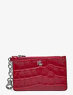 Lauren Ralph Lauren Croc-embossed Leather Zip Card Case Lauren Ralph Lauren Croc-embossed Leather Zip Card Case