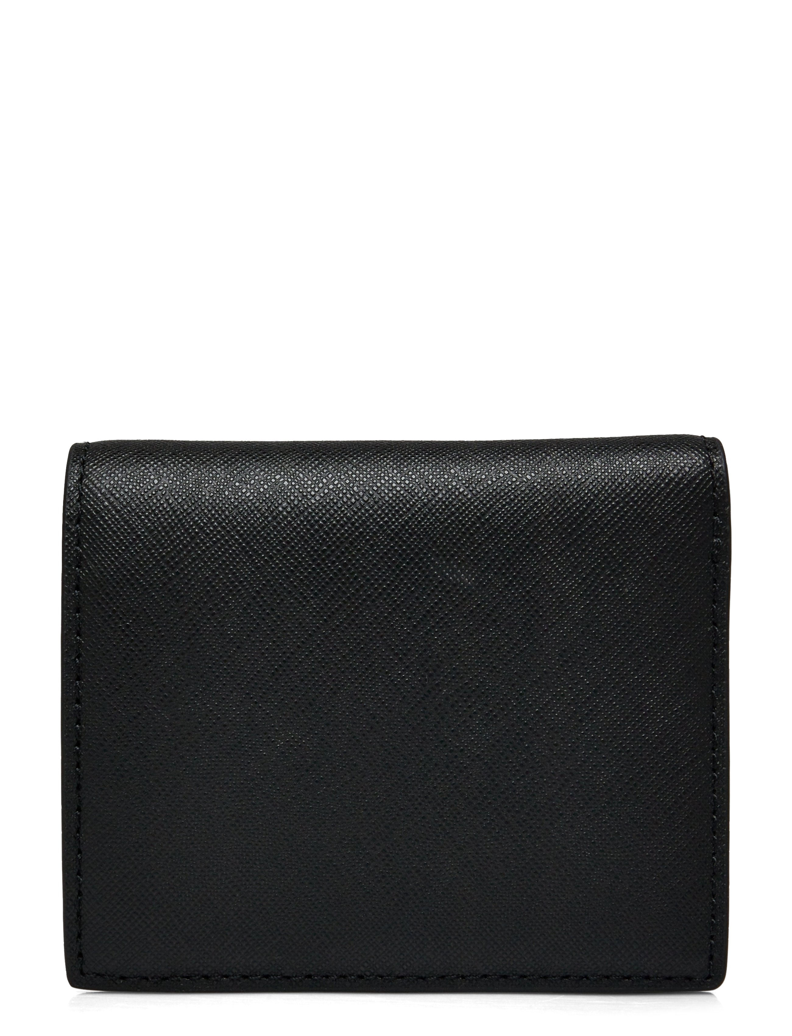 Lauren Ralph Lauren - Crosshatch Leather Compact Wallet - black - 1