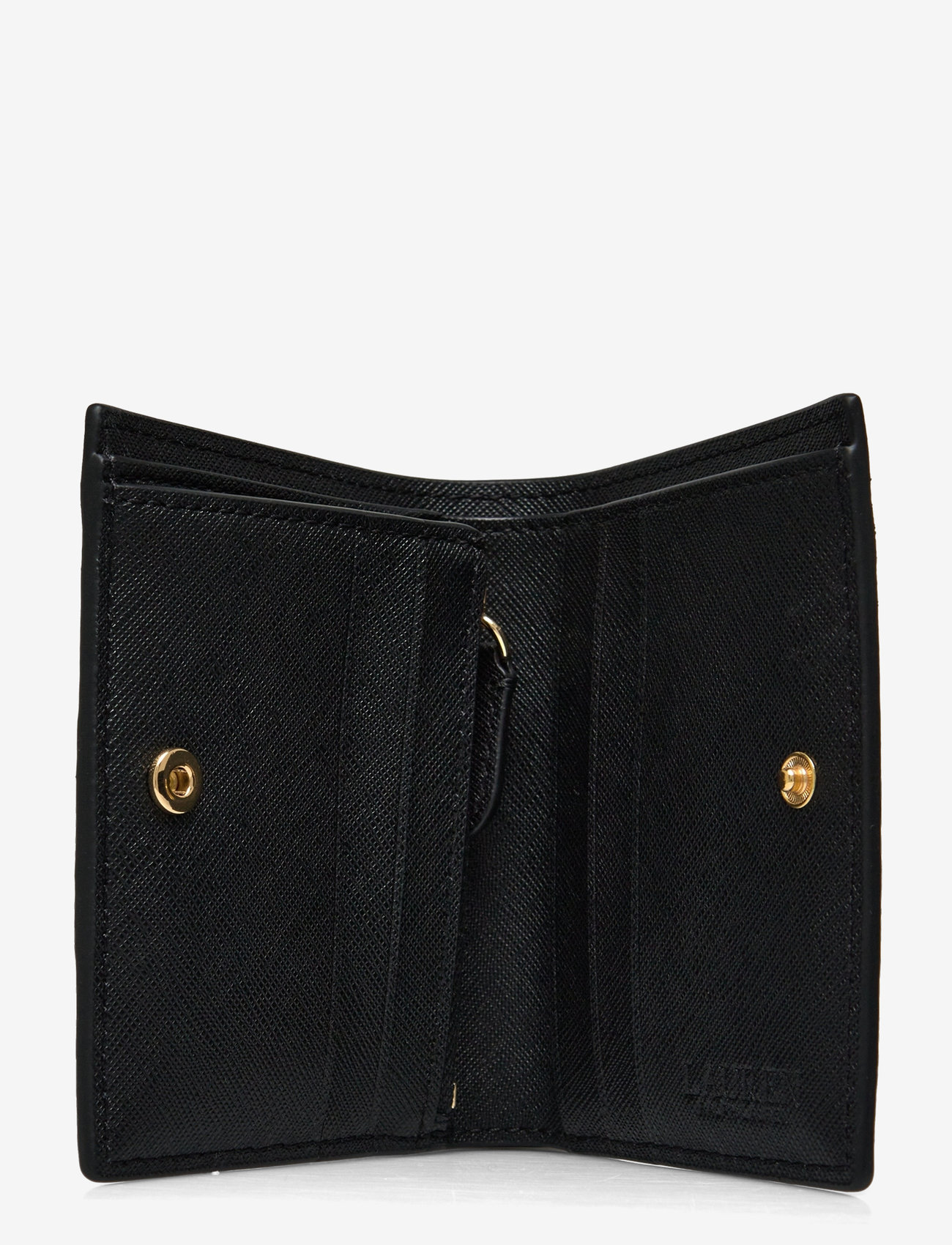 Lauren Ralph Lauren Crosshatch Leather Compact Wallet