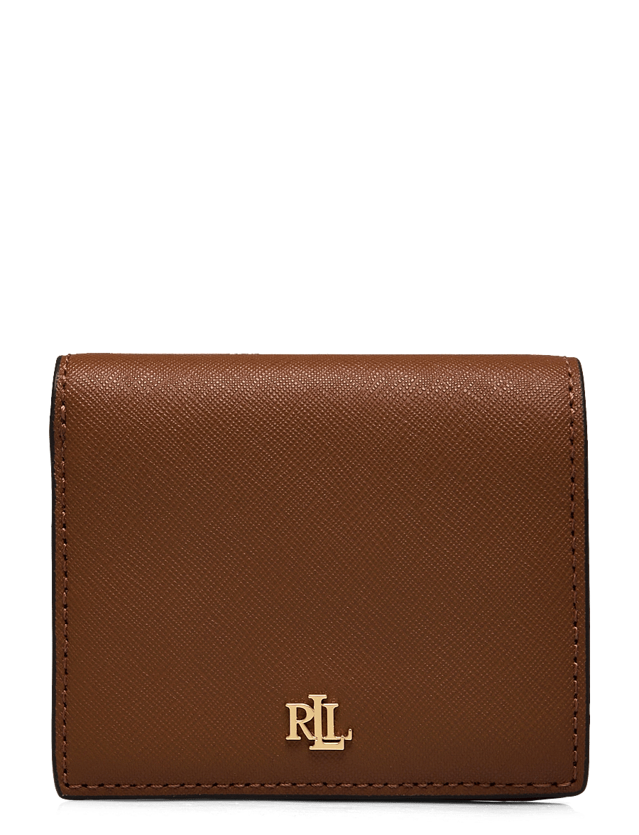 Lauren Ralph Lauren - Crosshatch Leather Compact Wallet - lauren tan - 0