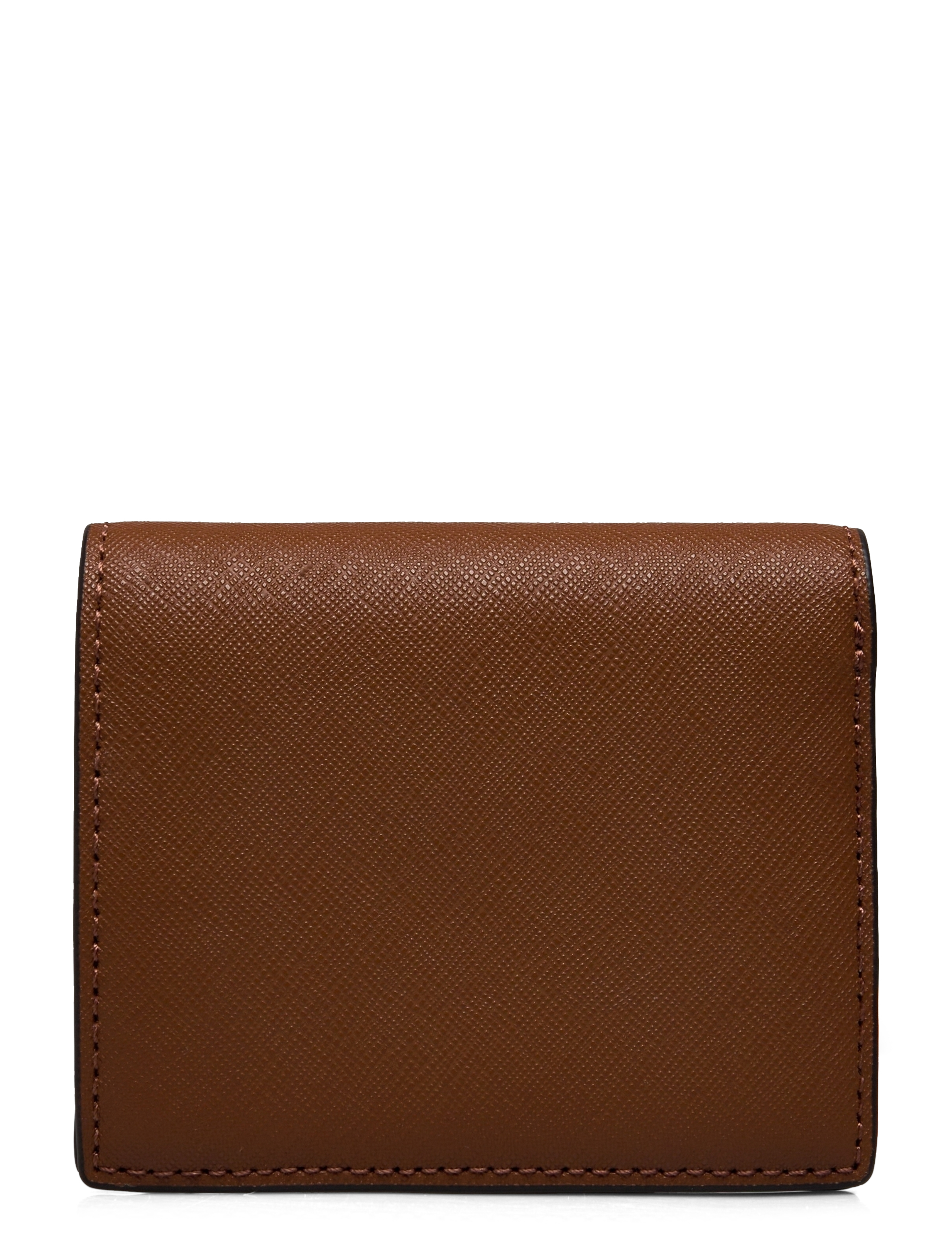 Lauren Ralph Lauren - Crosshatch Leather Compact Wallet - lauren tan - 1