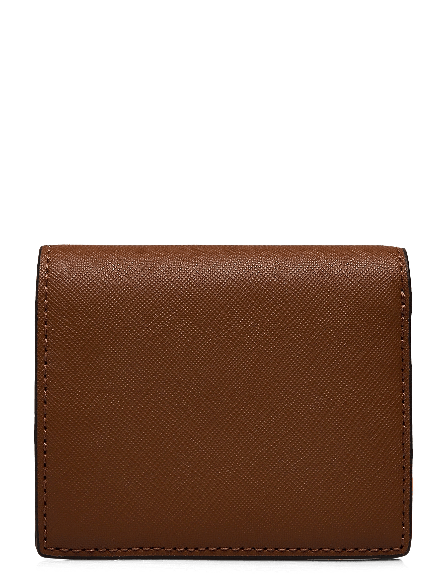 Lauren Ralph Lauren - Crosshatch Leather Compact Wallet - lauren tan - 1