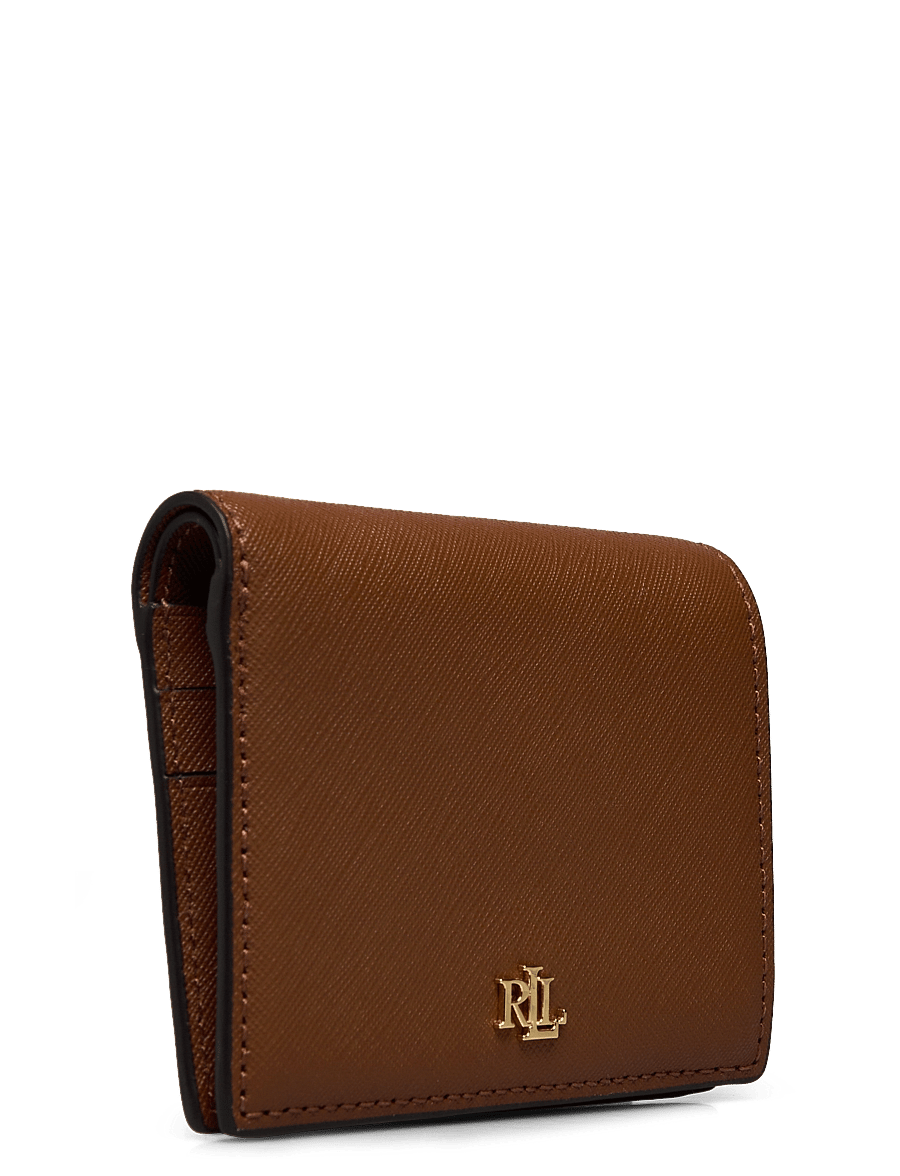 Lauren Ralph Lauren - Crosshatch Leather Compact Wallet - lauren tan - 2